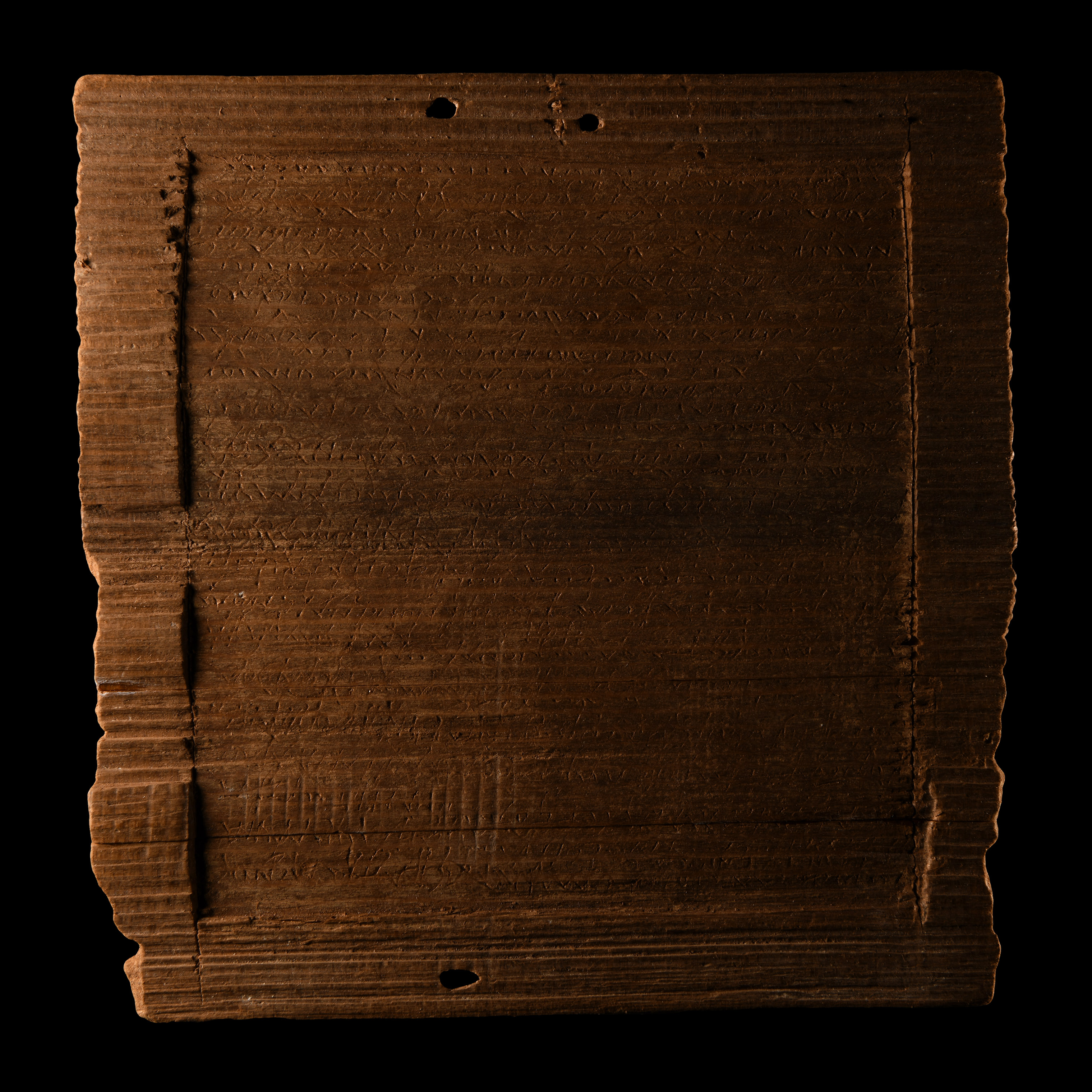 Roman Inscribed Wooden Wax Tablet, a Legal Document