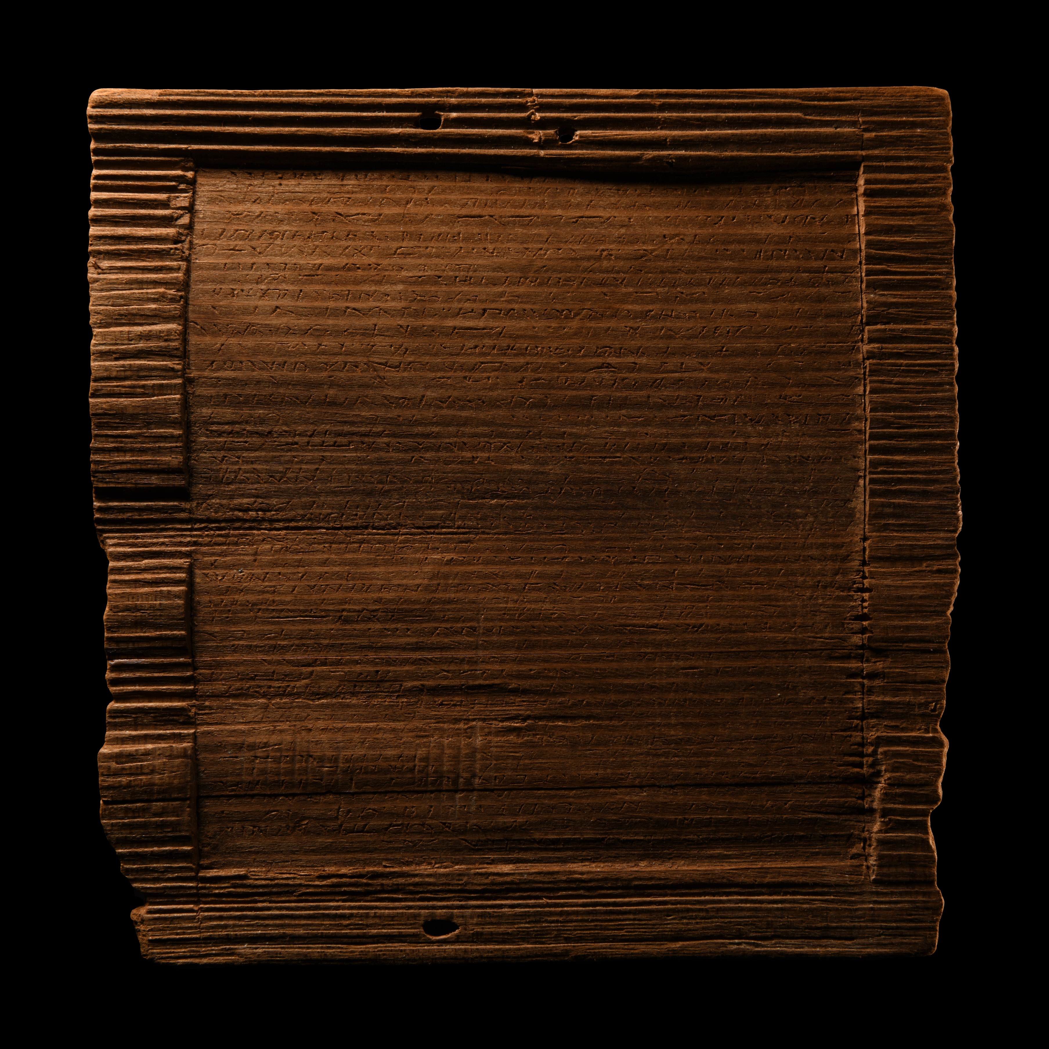 Roman Inscribed Wooden Wax Tablet, a Legal Document