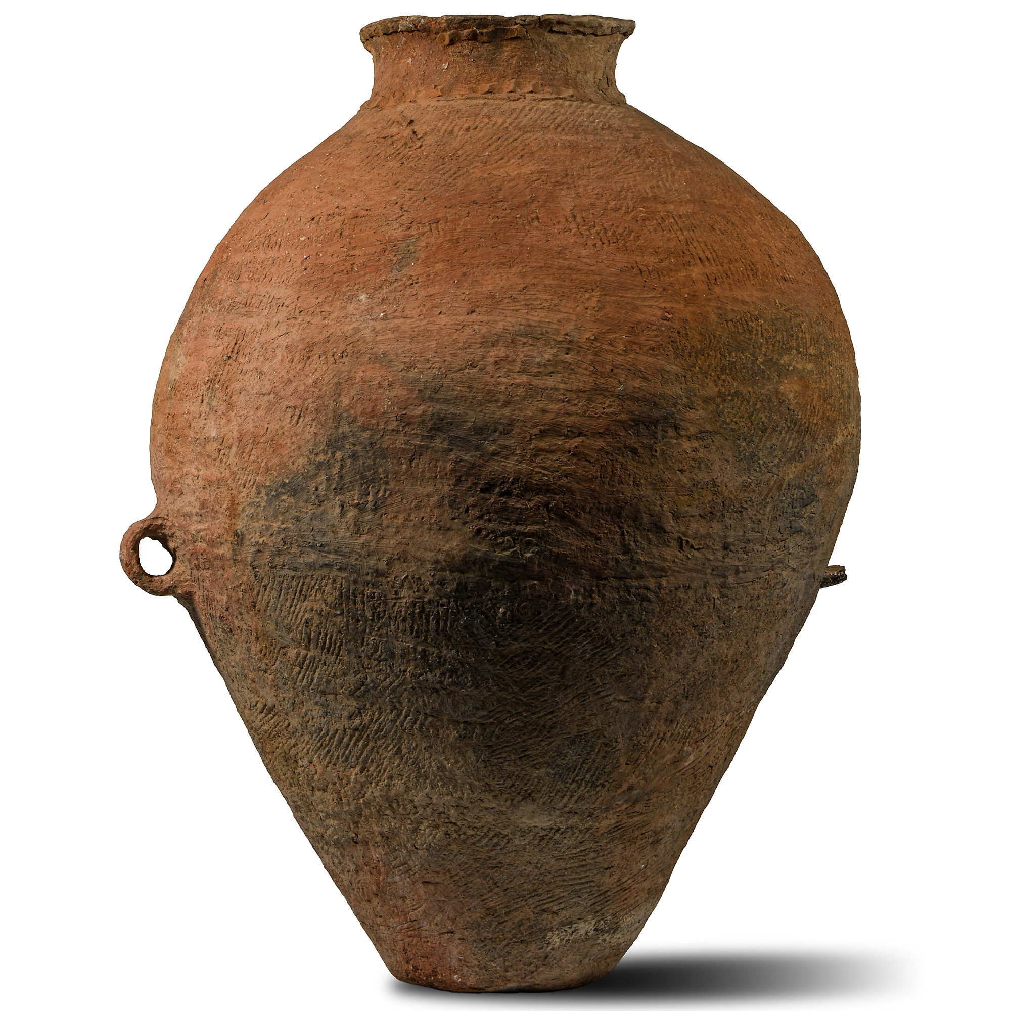 Very Large Chinese Neolithic 'Leather Look' Amphora