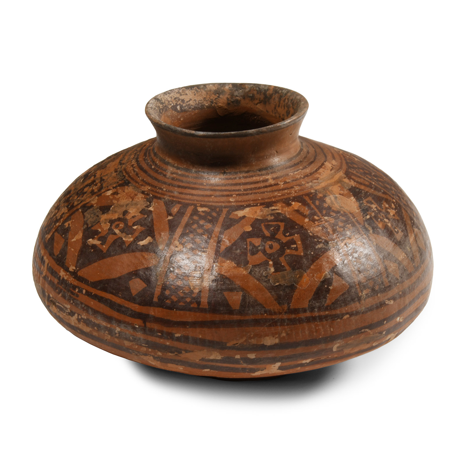 Indus Valley Mehrgarh Terracotta Jar with Geometric Design