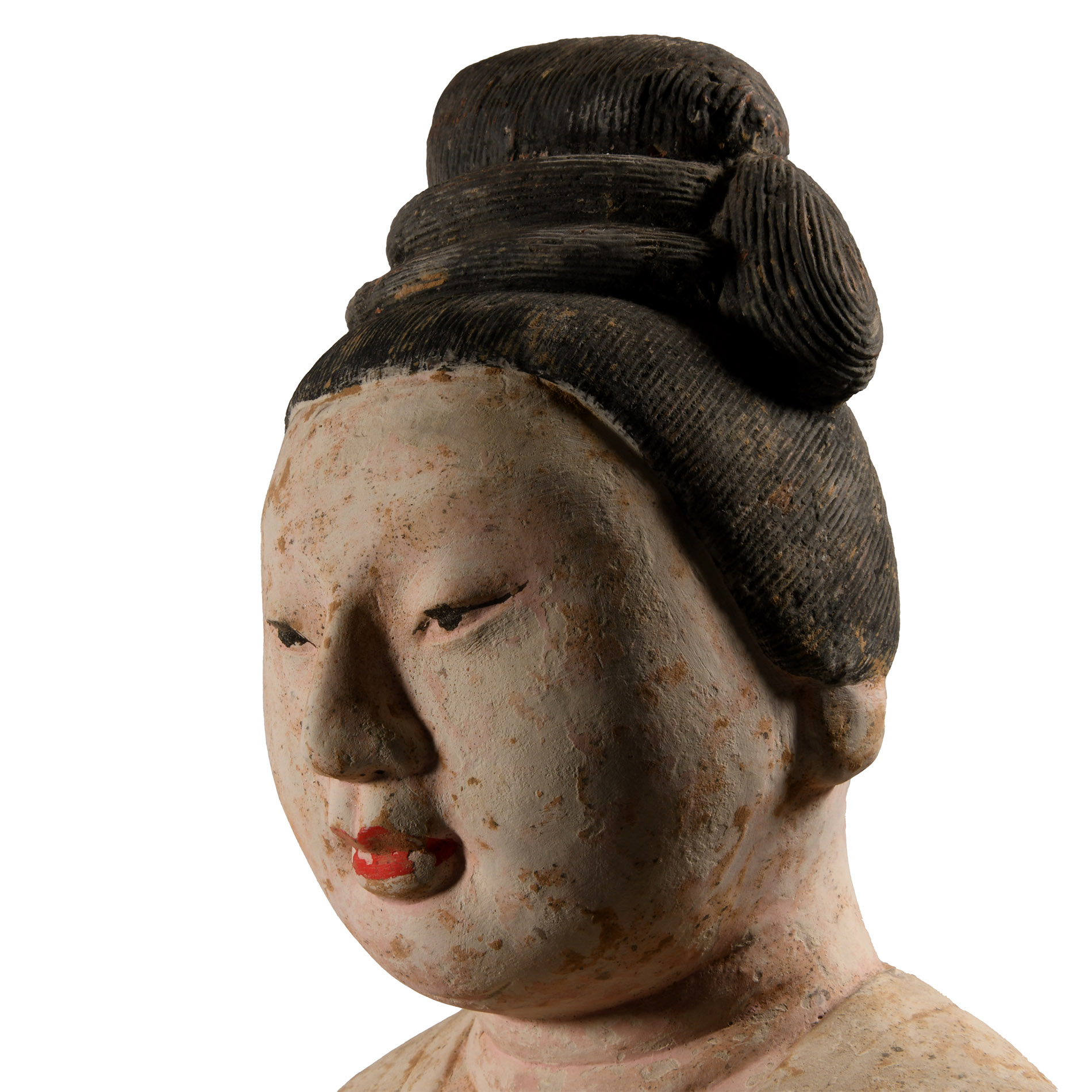 Large Chinese Wei Terracotta Greeting Female