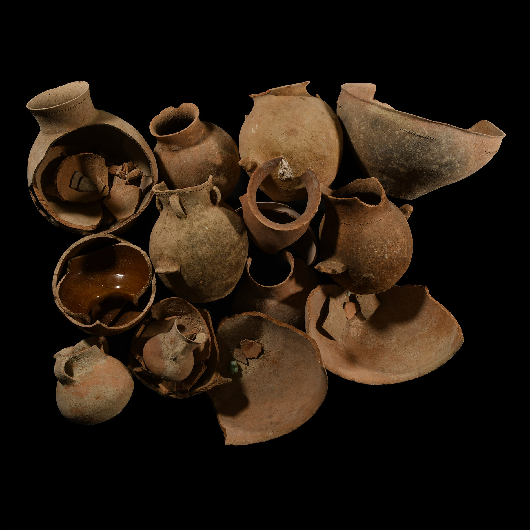 Holy Land and Other Terracotta Pottery Group