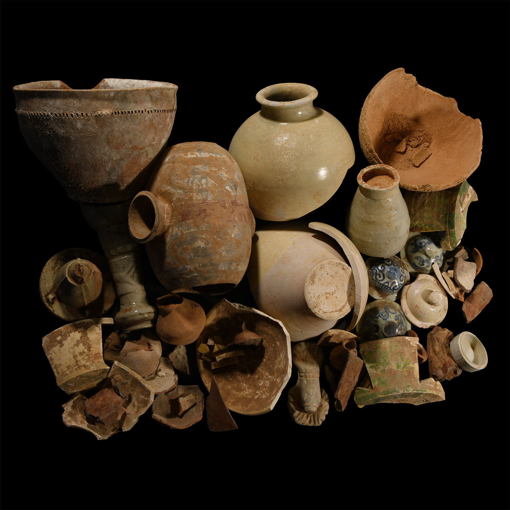 Holy Land and Other Terracotta Pottery Group