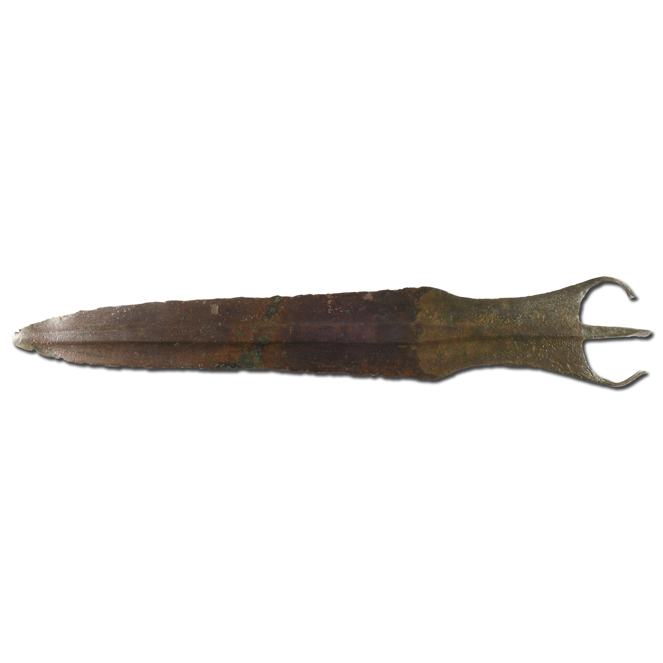 North-West Persian Bronze Short Sword with Integral Grip and Horns