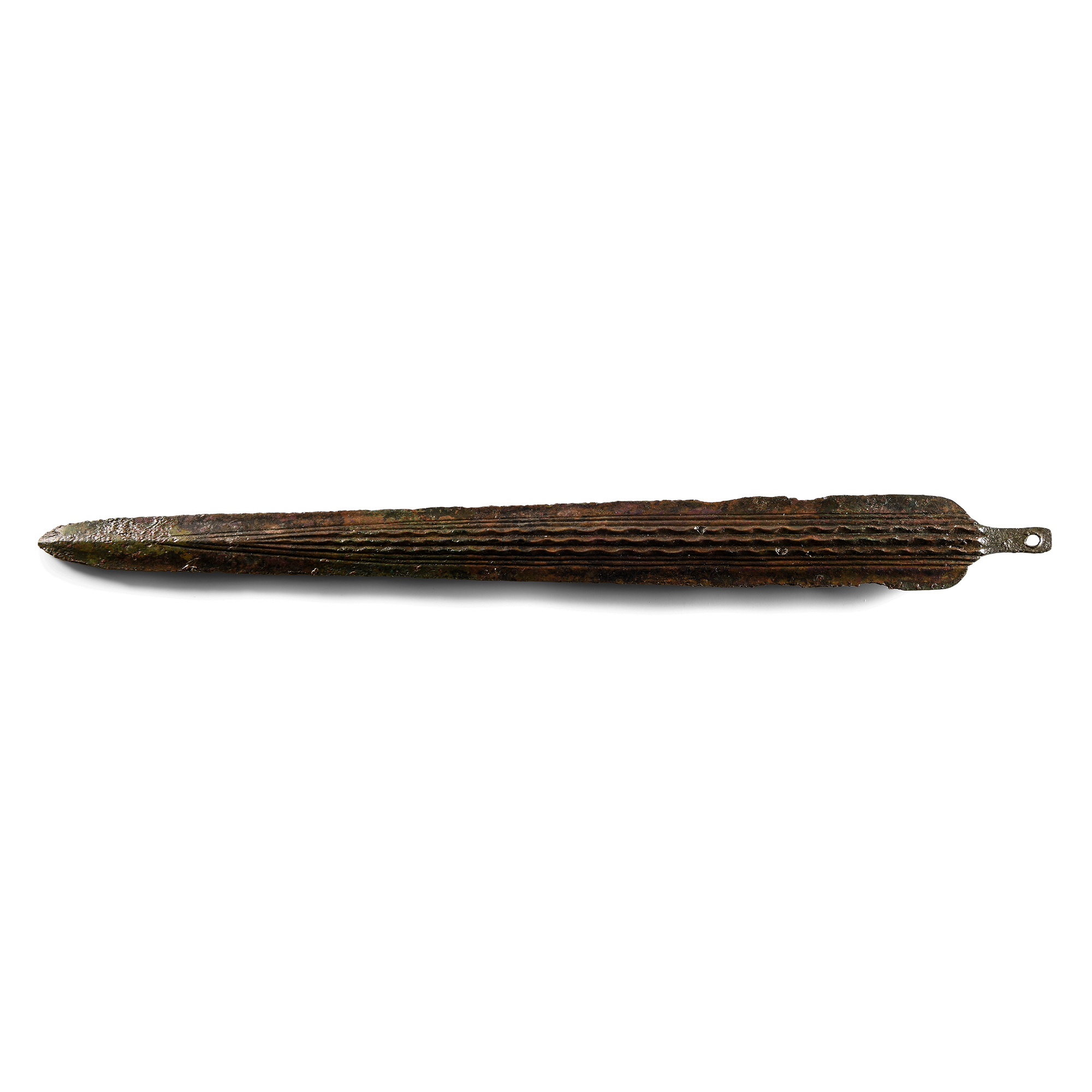 Wavy Blood Channelled Bronze Short-Sword