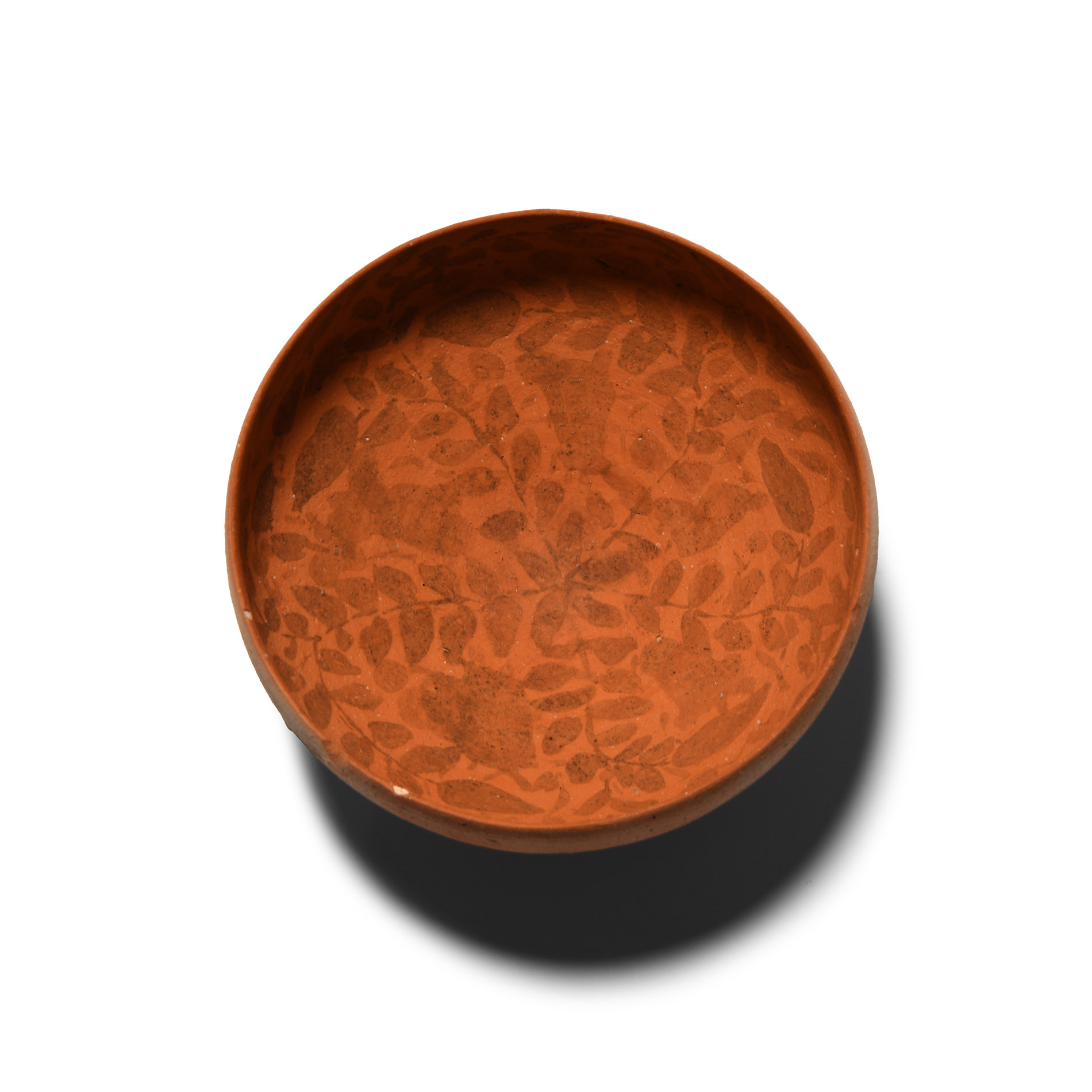 Nabataean Terracotta Bowl with Internal Floral Decoration