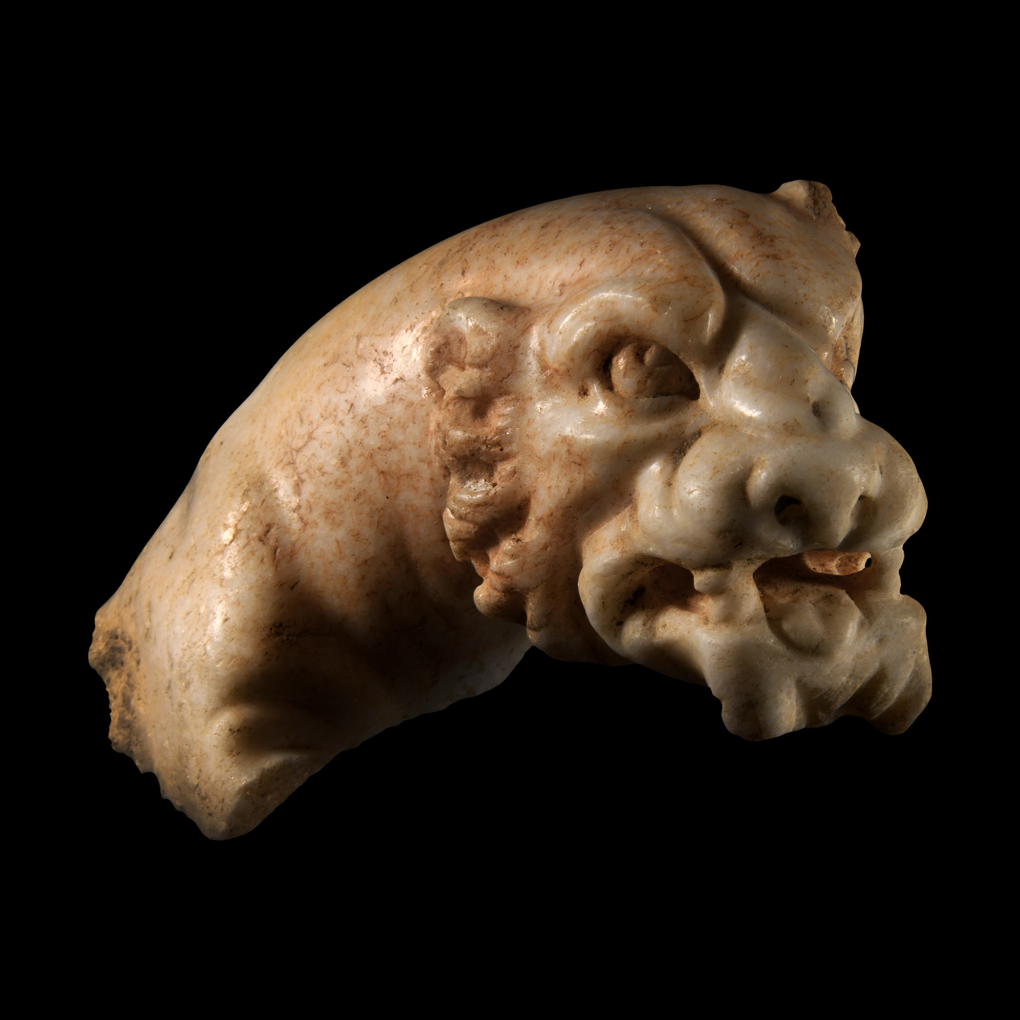 Roman Marble Panther Protome Fragment