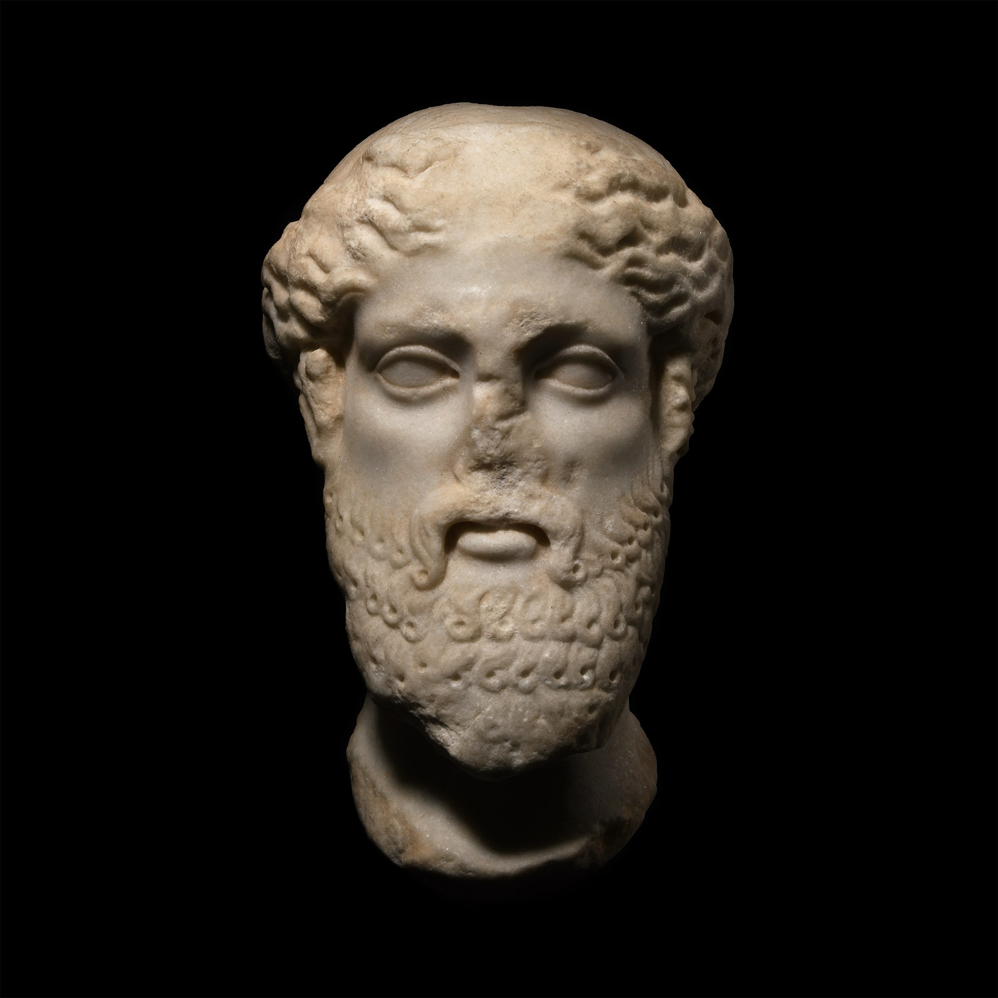 Roman Marble Head of Dionysus