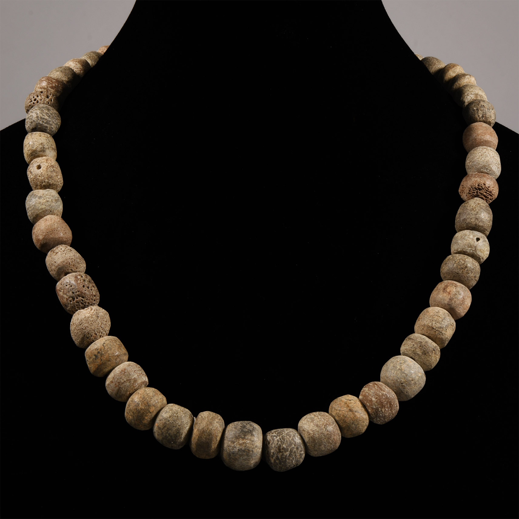 Natural History - Woolly Mammoth Bone Bead Necklace String