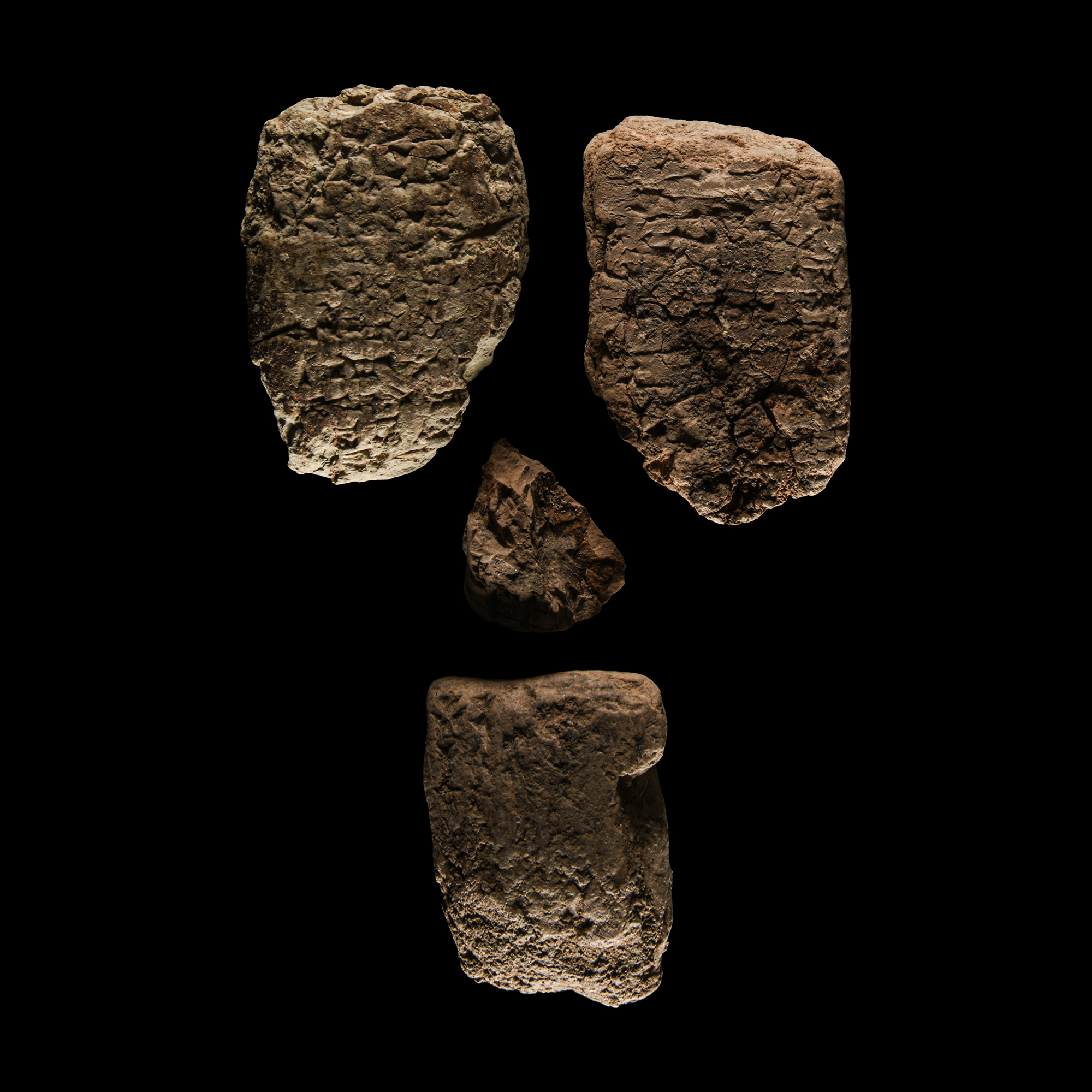 Mesopotamian Cuneiform Tablet Fragment Group