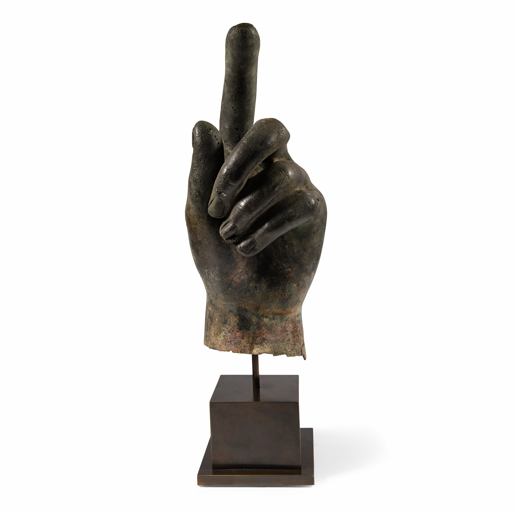 Monumental Roman Bronze Left Hand
