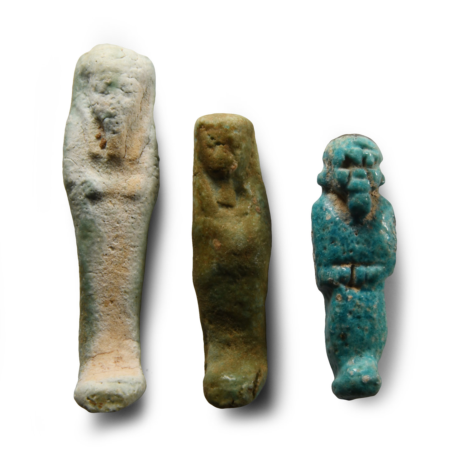 Egyptian Faience Shabti Group