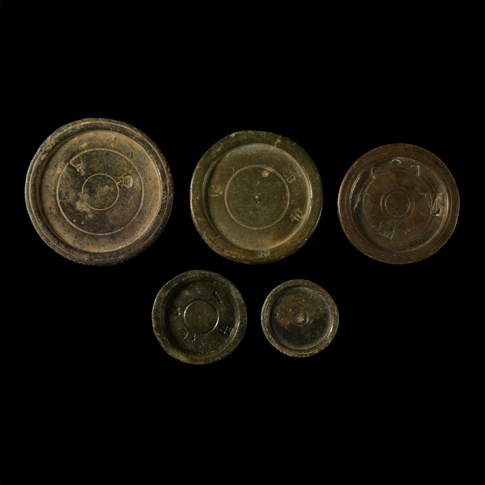 Post Medieval Bronze Trade Weight Collection