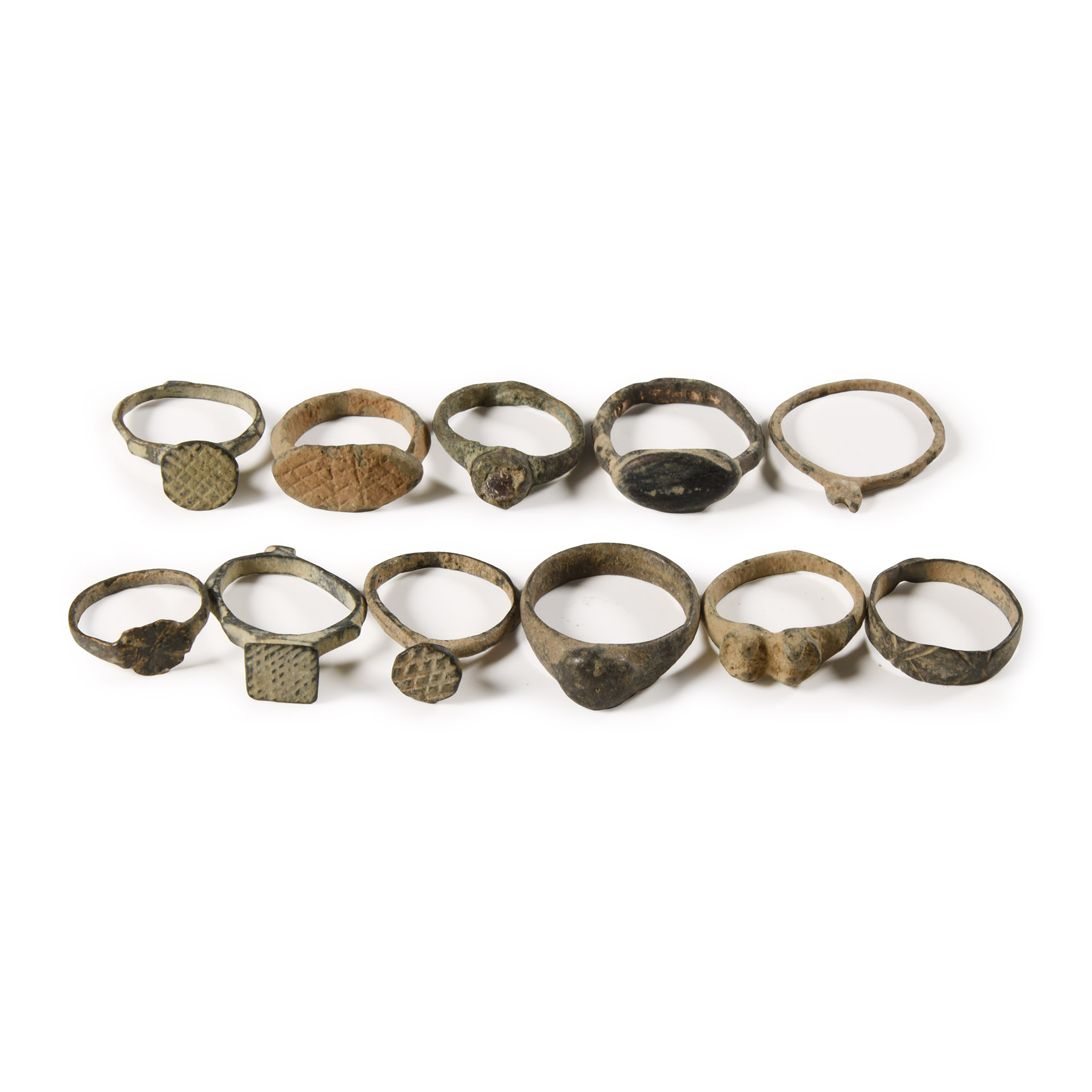 Roman and Byzantine Bronze Ring Group