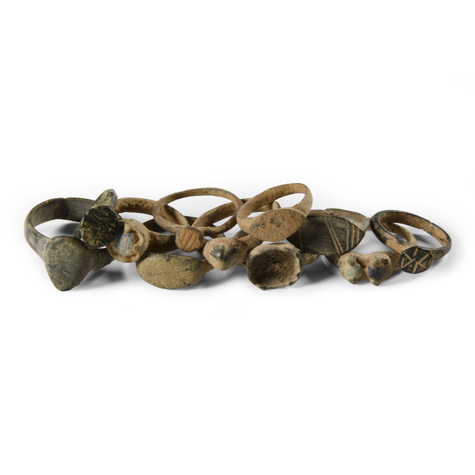 Roman and Byzantine Bronze Ring Group