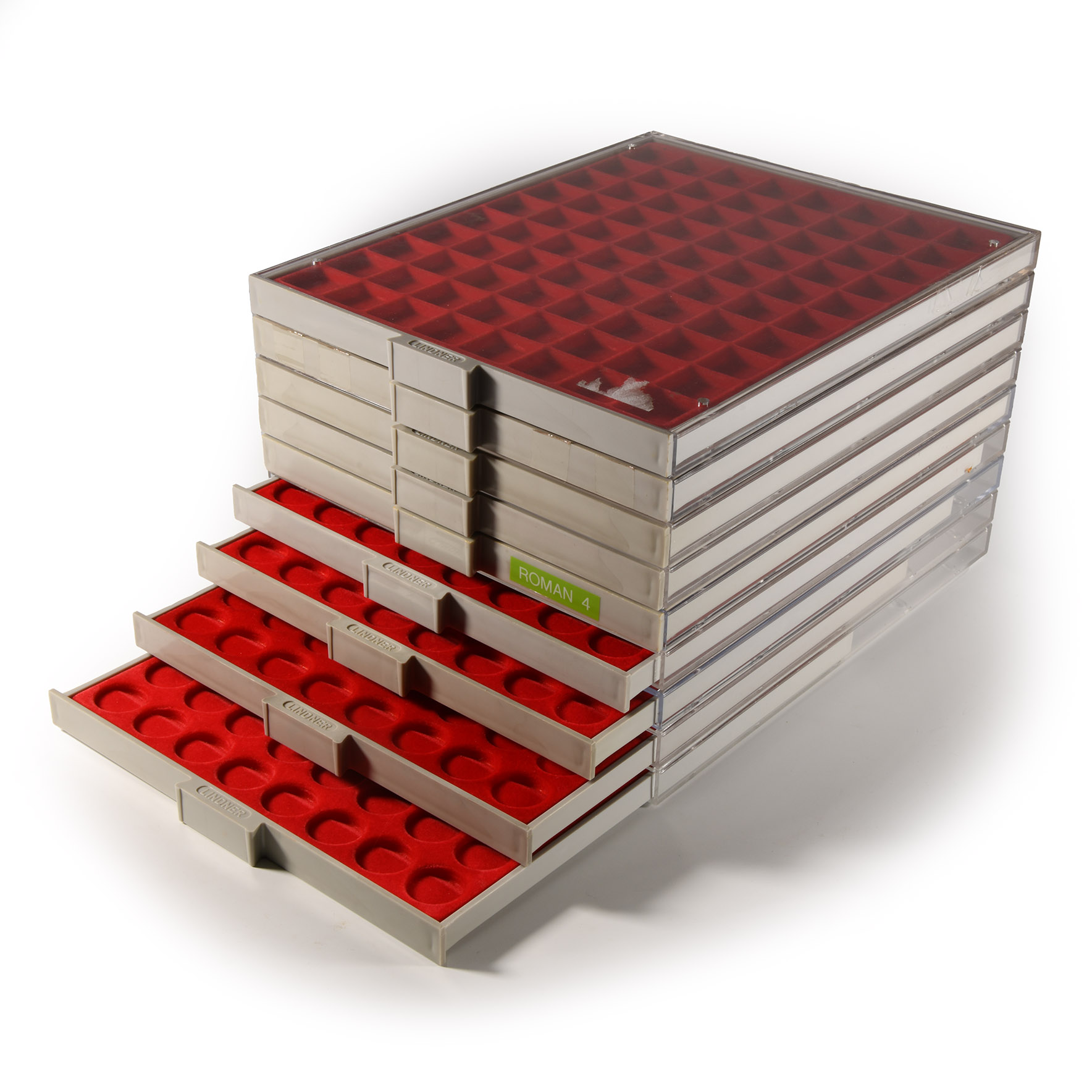 Cabinets & Accessories - Lindner Coin Tray Group [9]