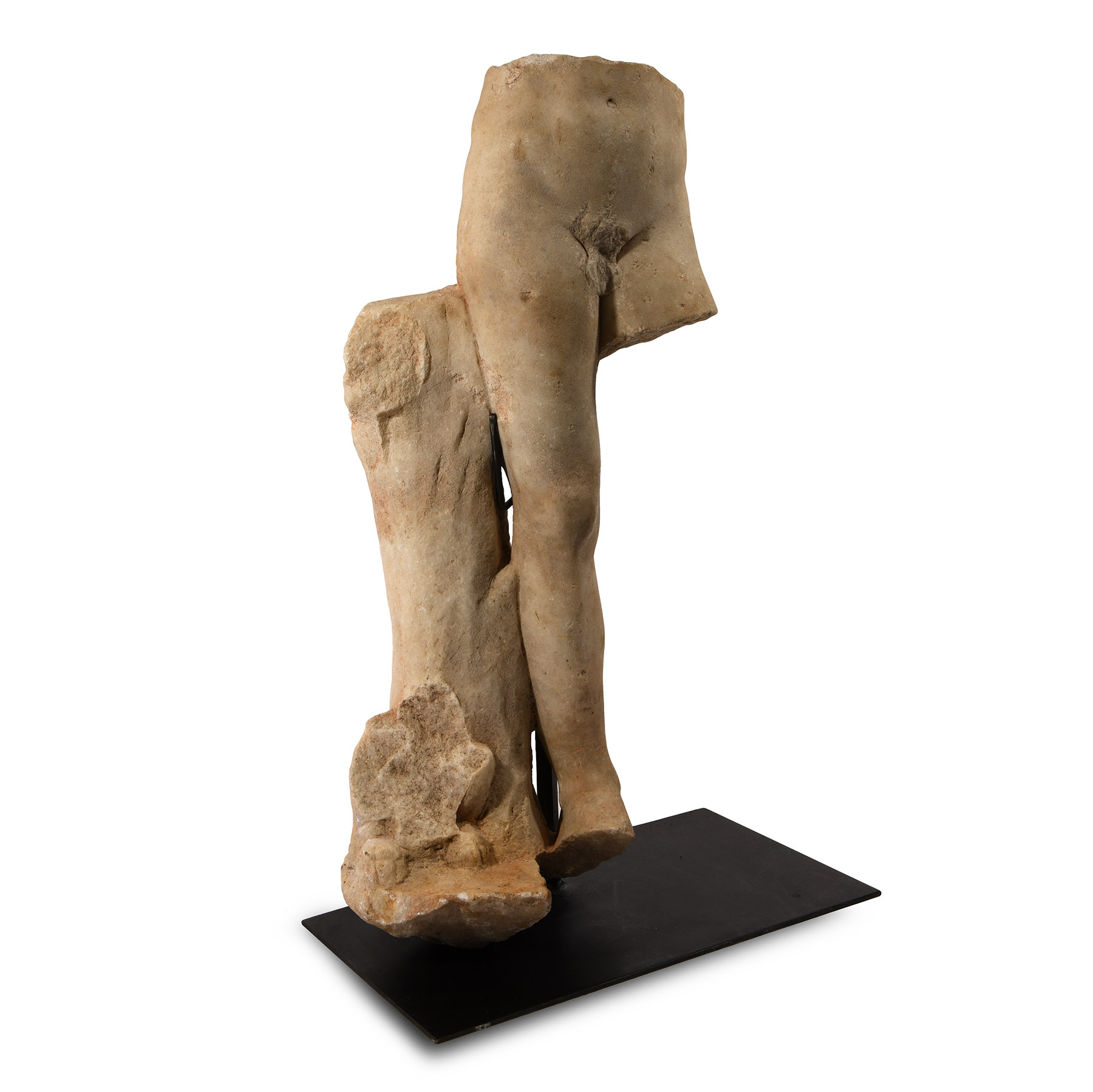 Life-Size Roman Marble Lower Torso