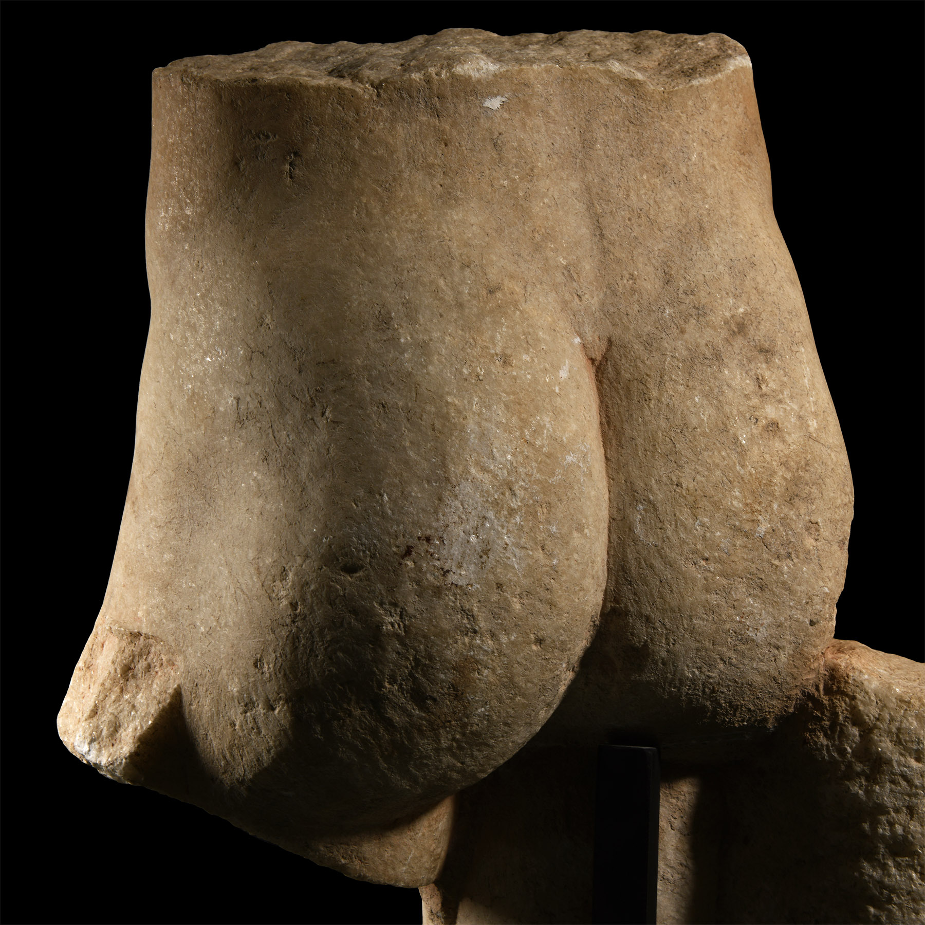 Life-Size Roman Marble Lower Torso