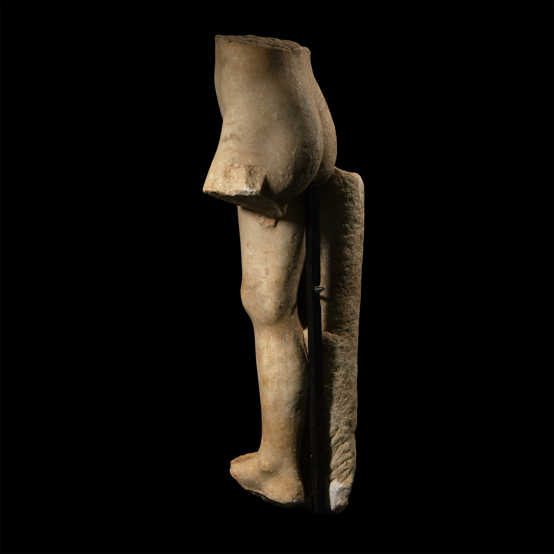 Life-Size Roman Marble Lower Torso