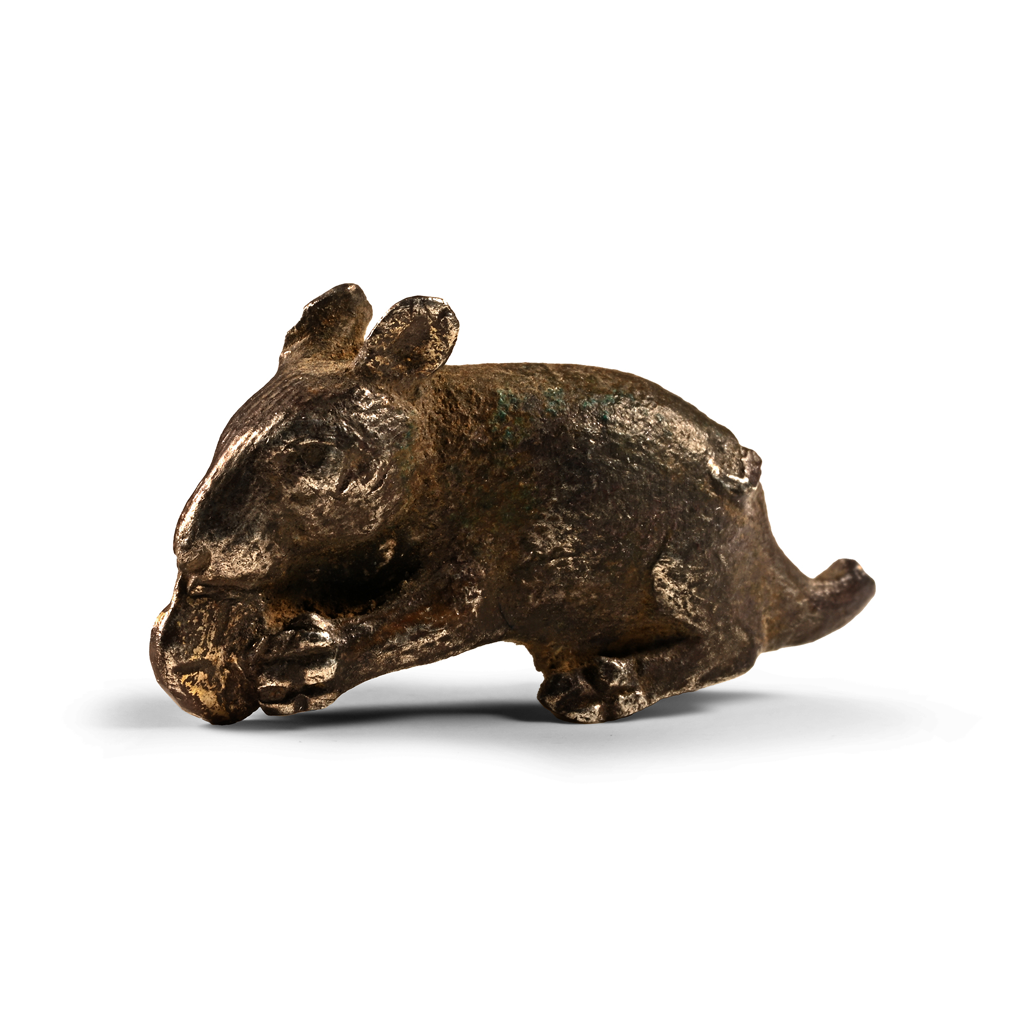 Roman Silver Mouse Statuette