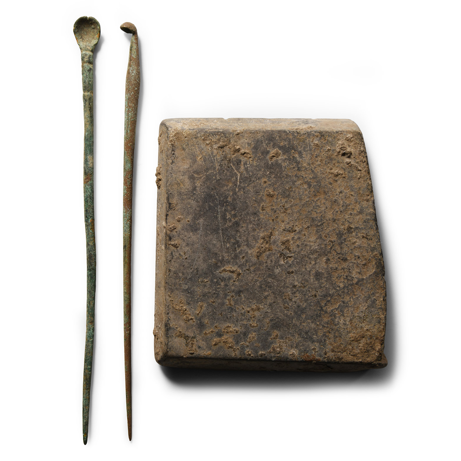 Roman Medical Implements and Schist Pallet