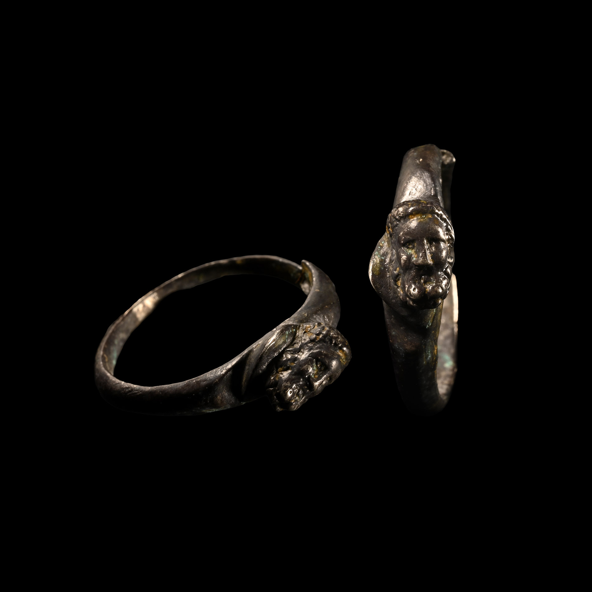 Roman Silver Ring with Heracles