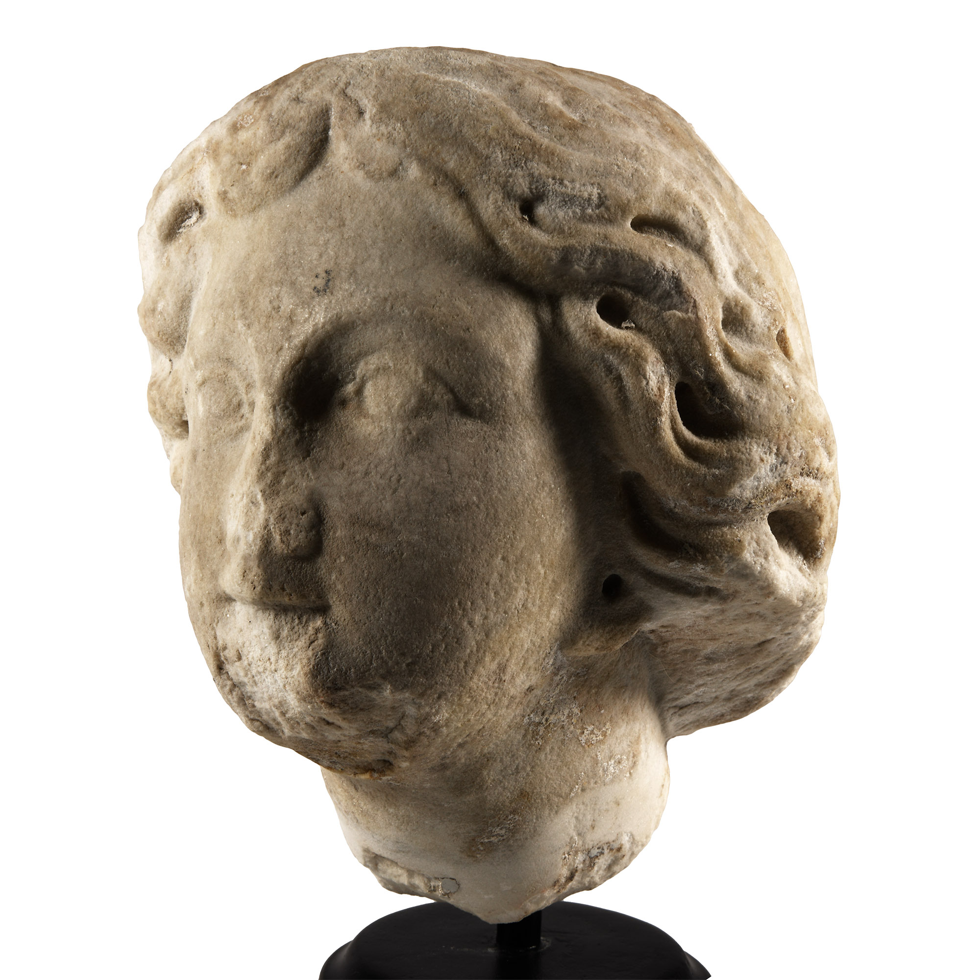 Roman Marble Statue Head