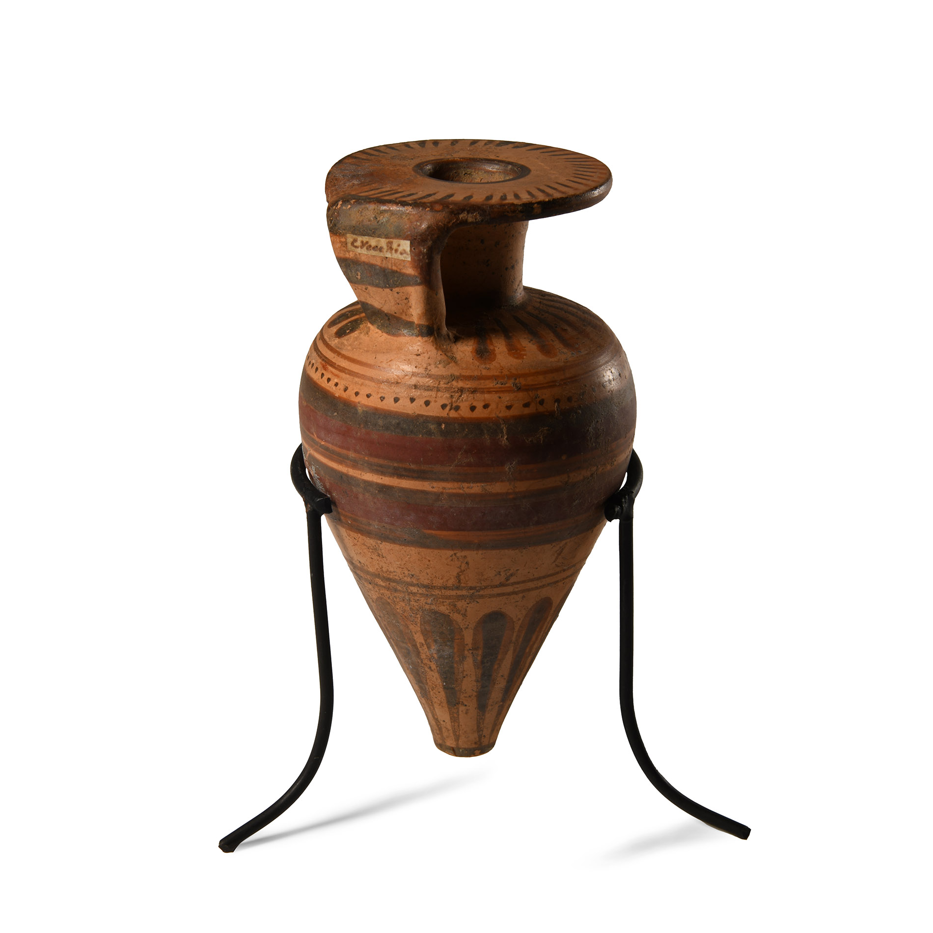 Etrusco-Corinthian Terracotta Piriform Aryballos