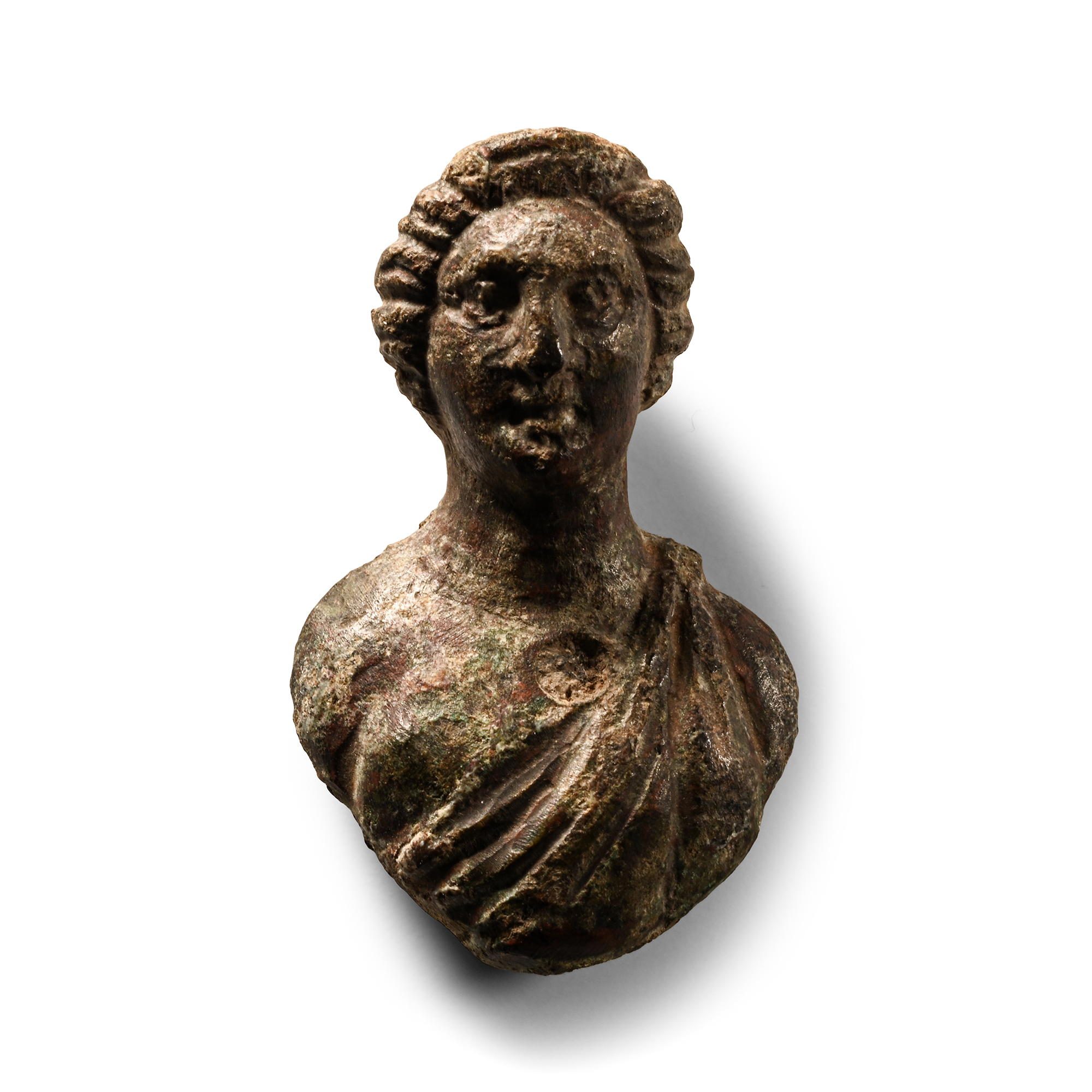 Roman Bronze Bust of a Youth