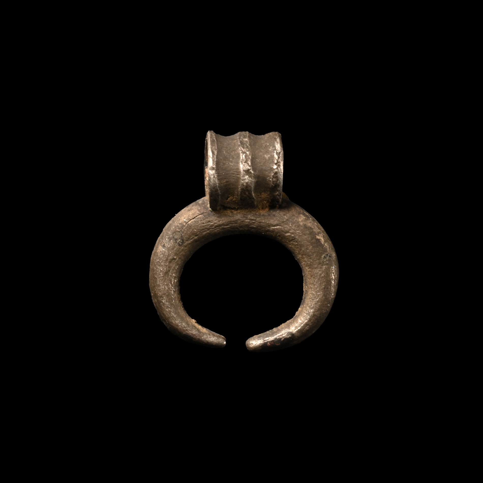 Roman Silver Lunar Pendant