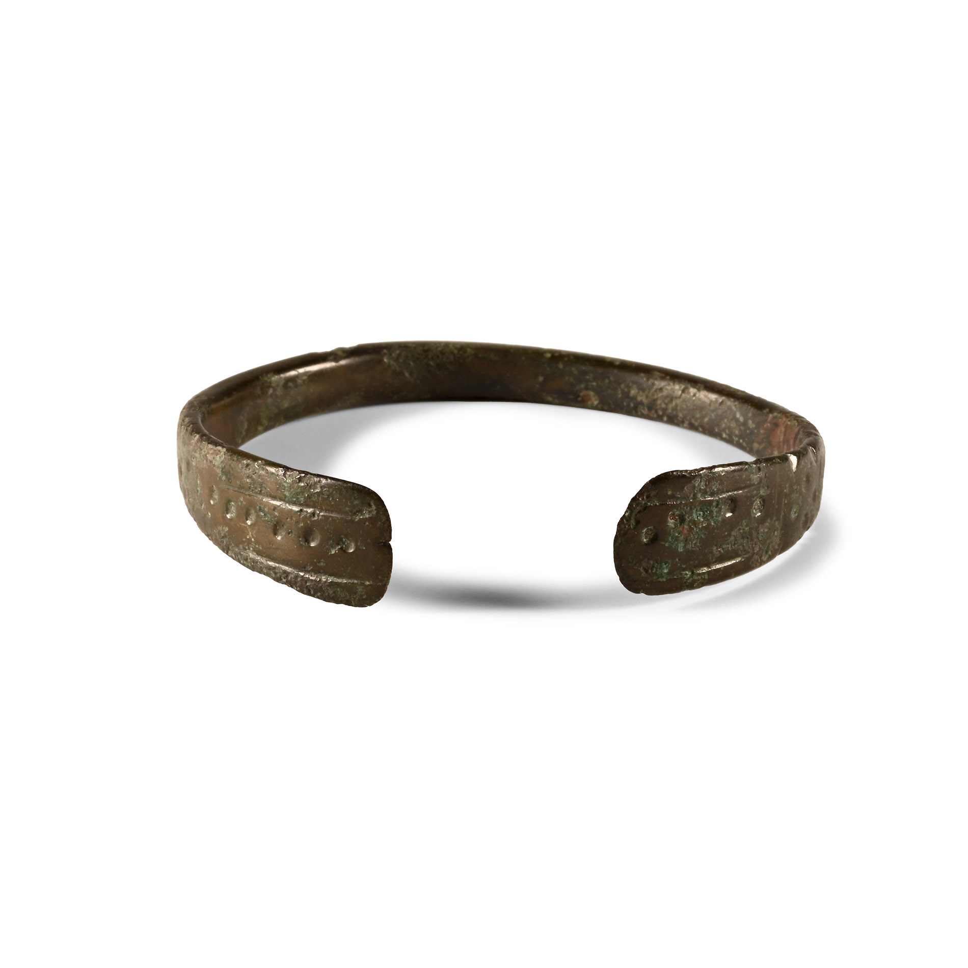 Roman Bronze Decorated Bracelet