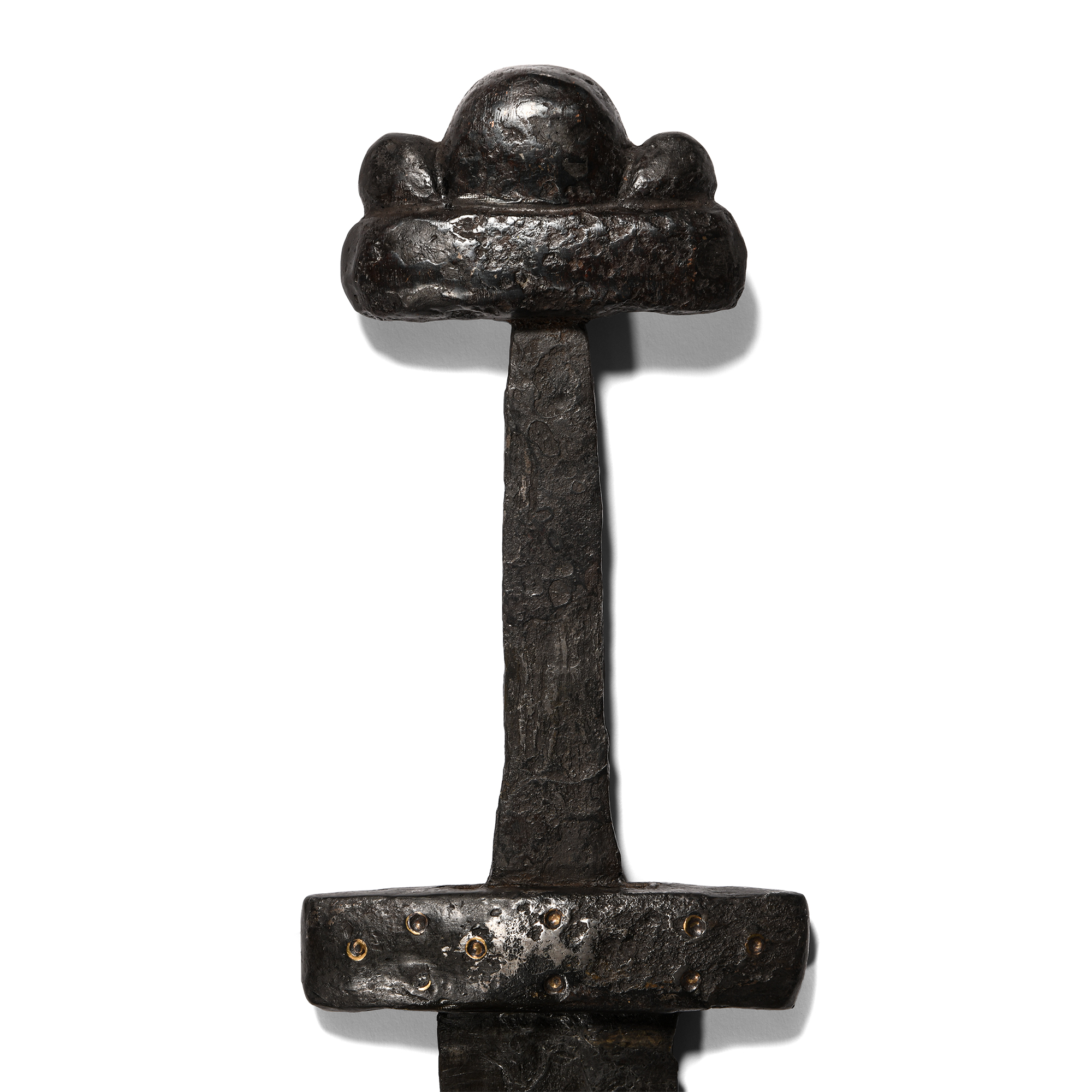 Viking Sword with Inlaid Cross and Orb Mark