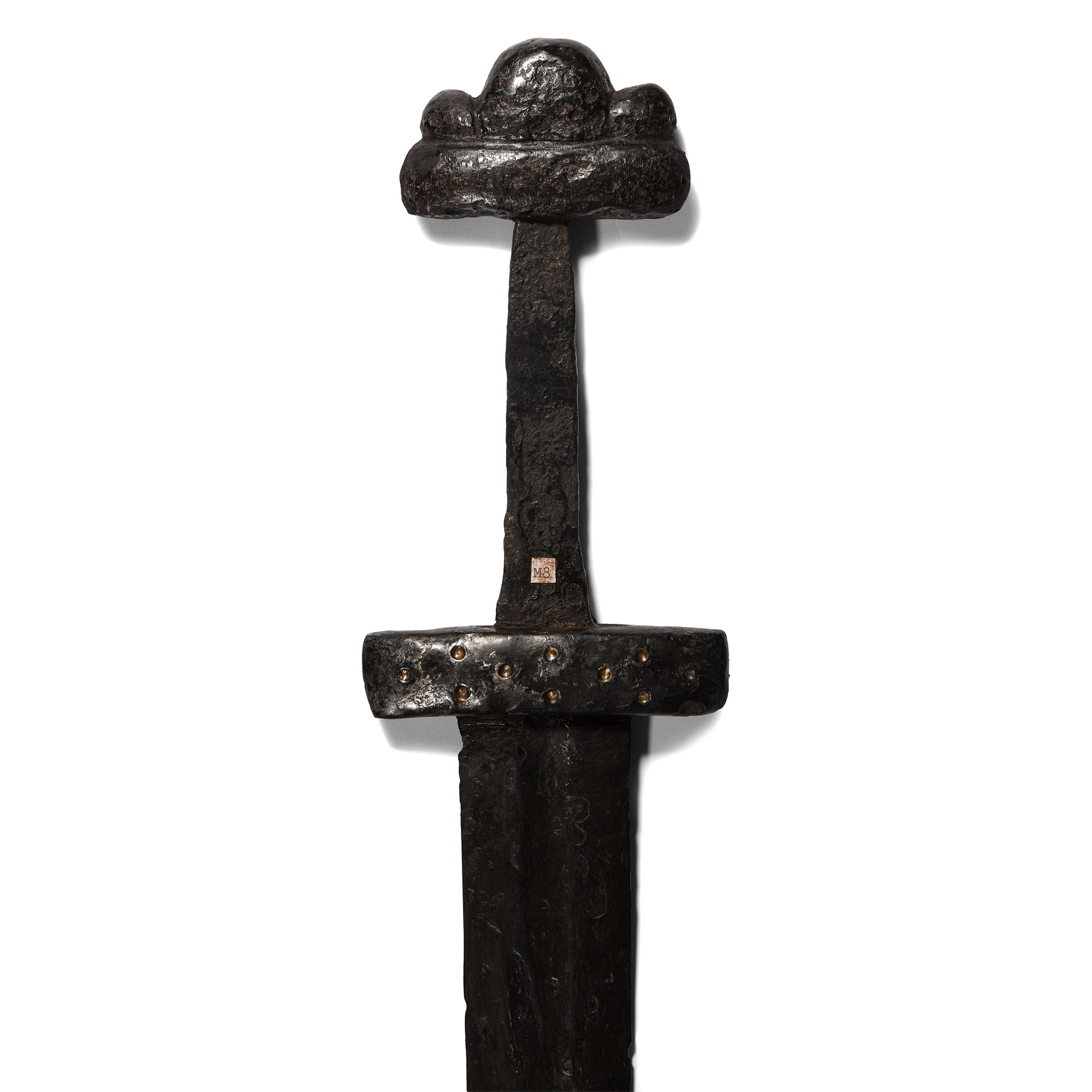 Viking Sword with Inlaid Cross and Orb Mark