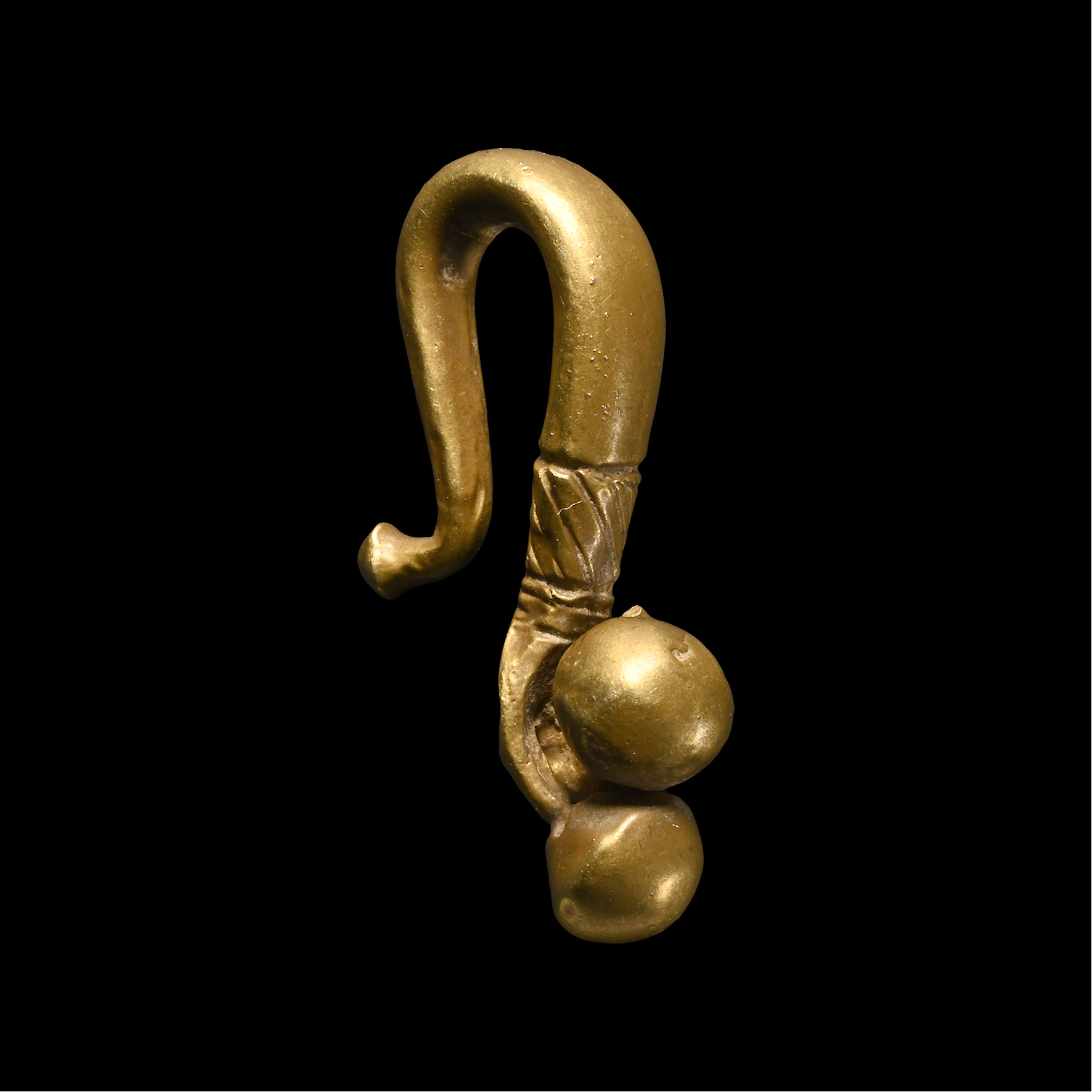Bronze Age Solid Gold Earring
