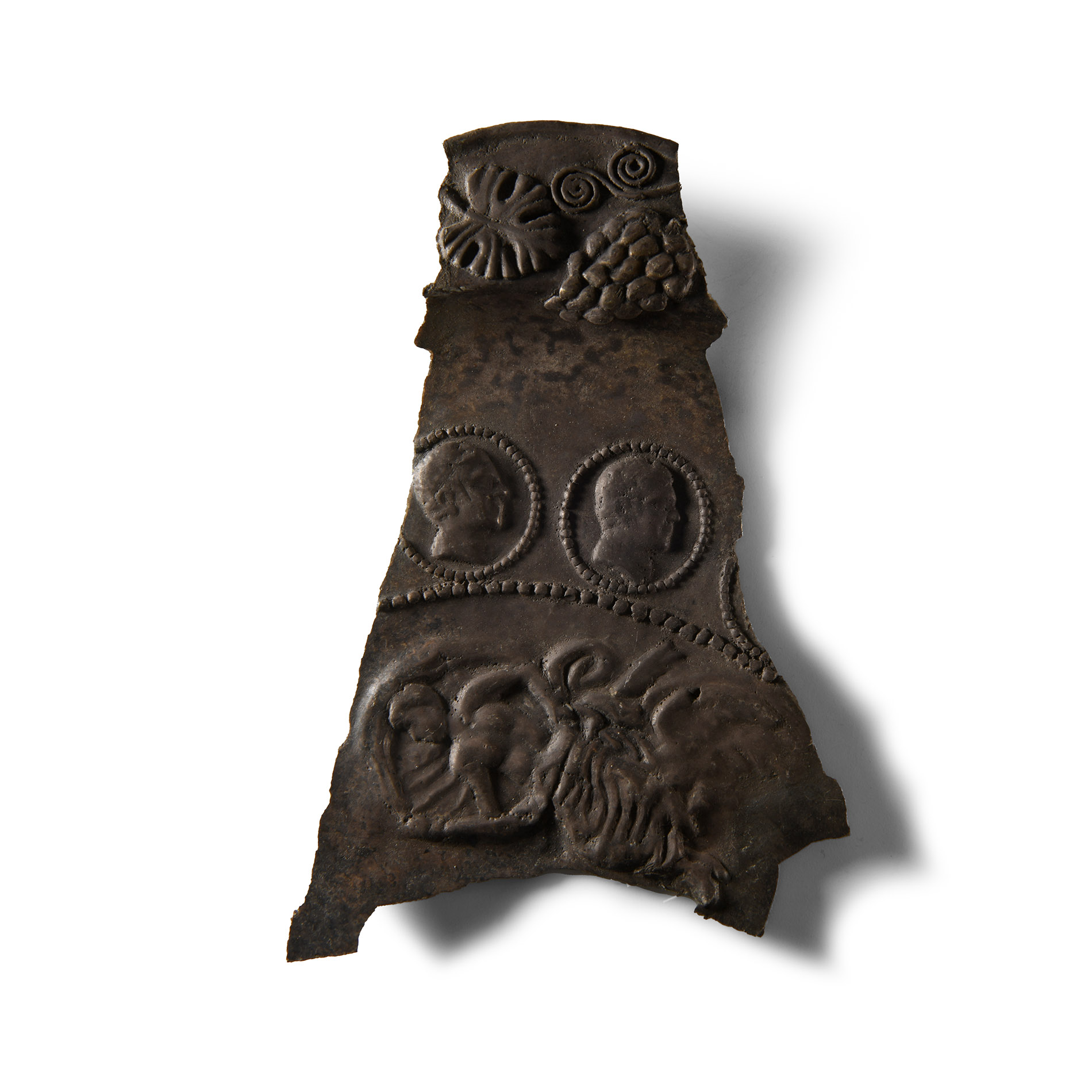 Silver Bowl Fragment with Neo Classical Scene