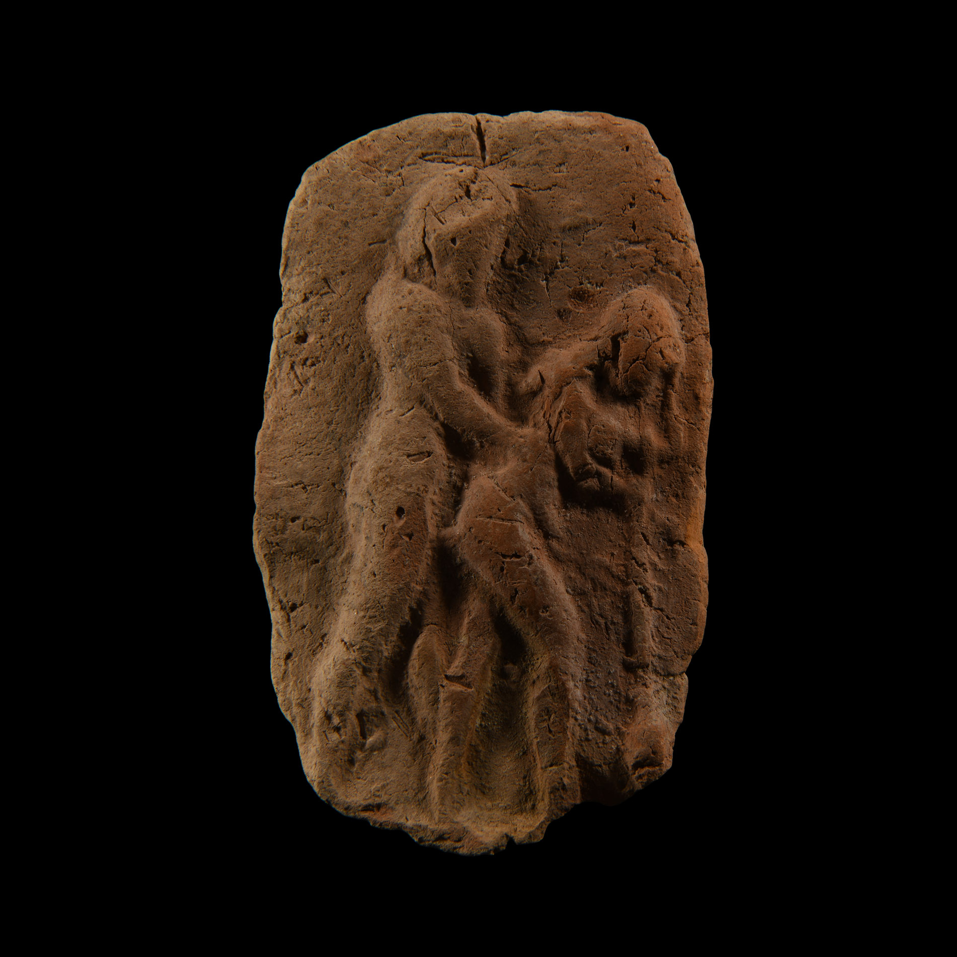 Old Babylonian Terracotta Plaque with Erotic Scene