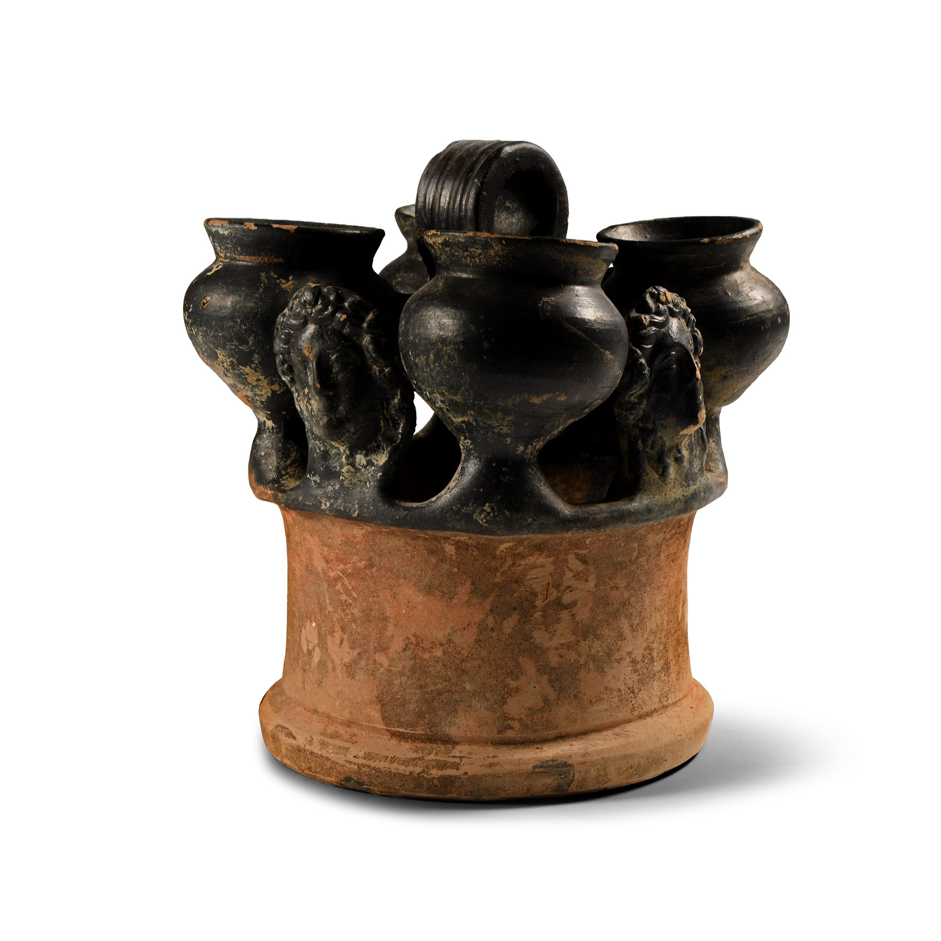Greek Campanian Black-Glazed Kernos