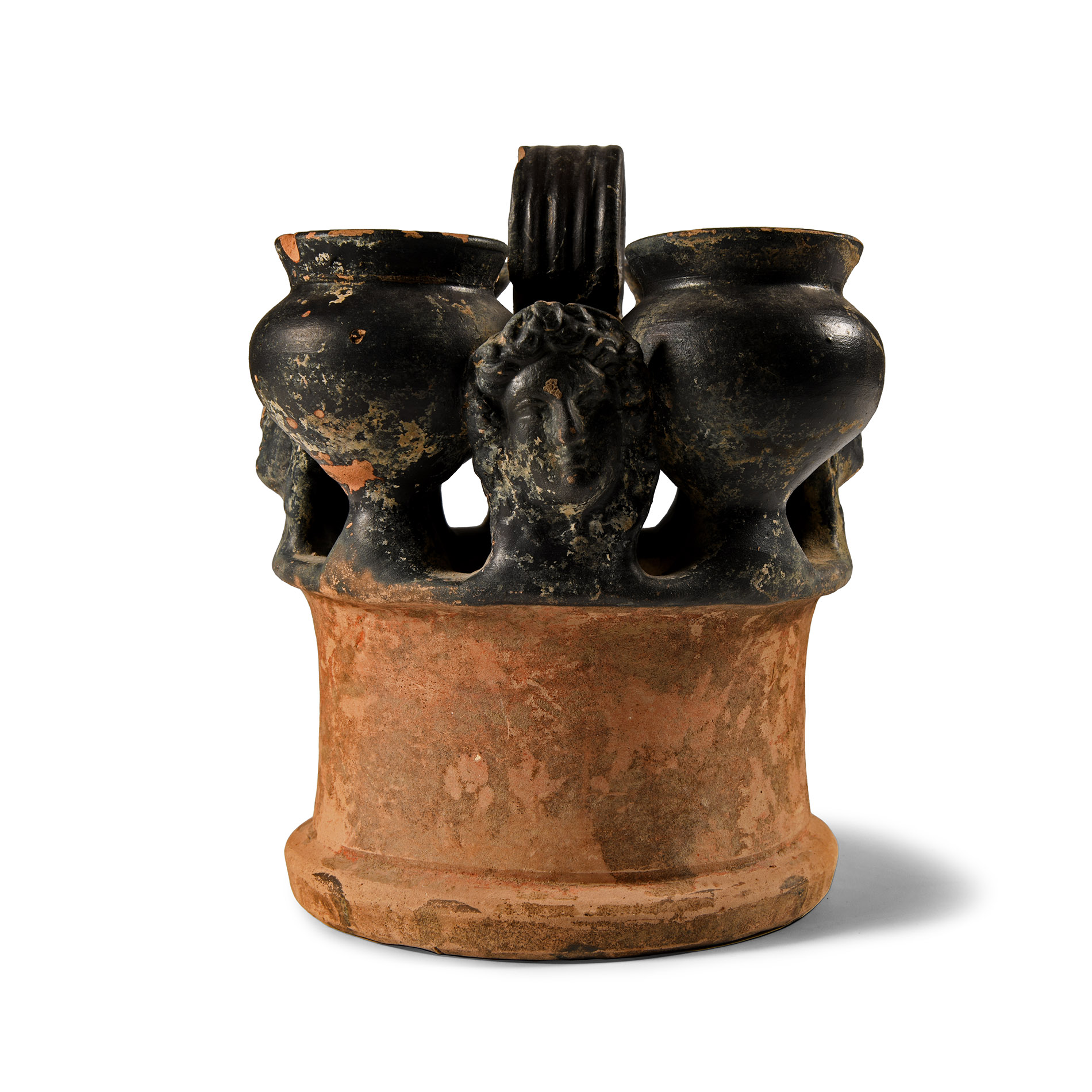 Greek Campanian Black-Glazed Kernos