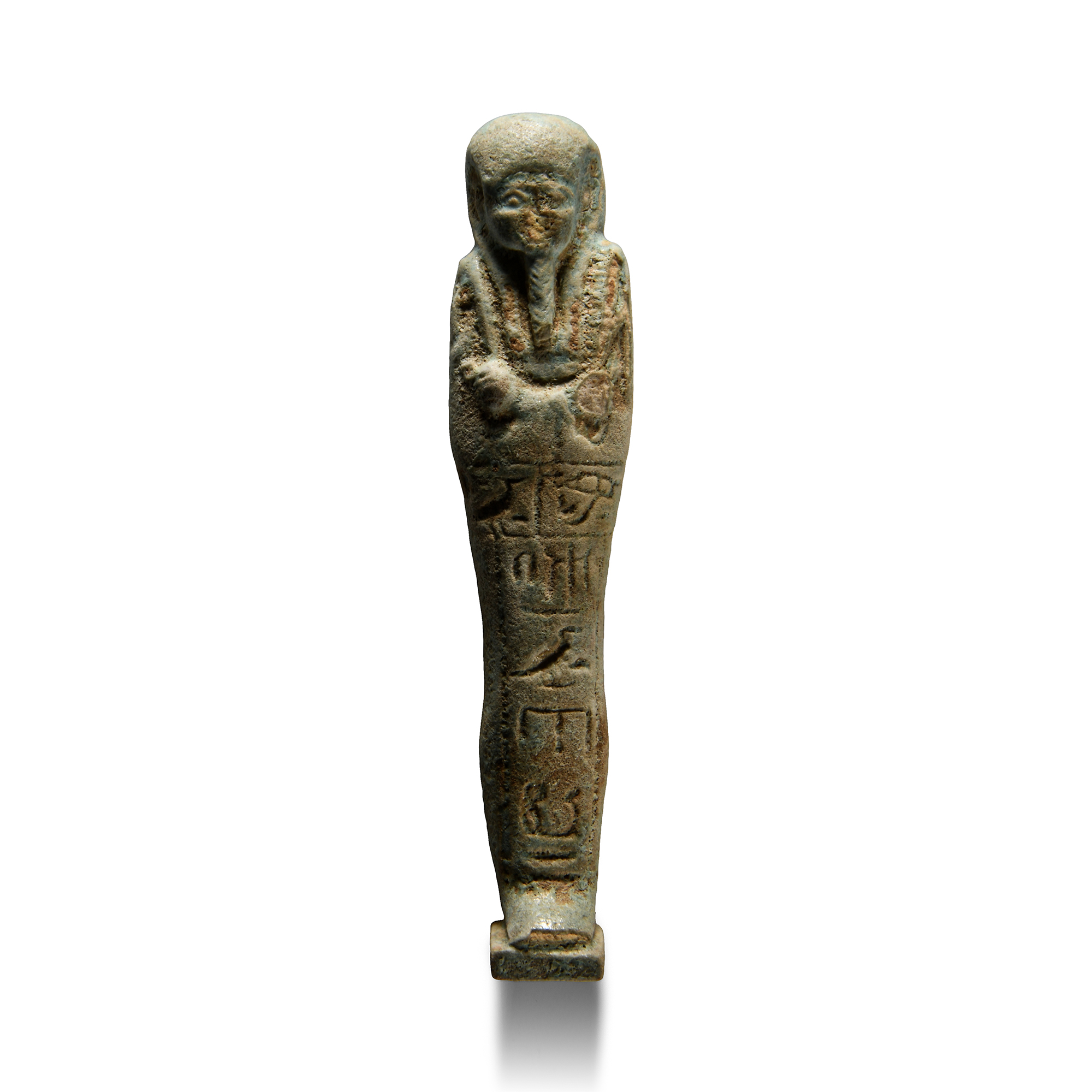 Egyptian Blue Glazed Shabti for Son of Ta-heb