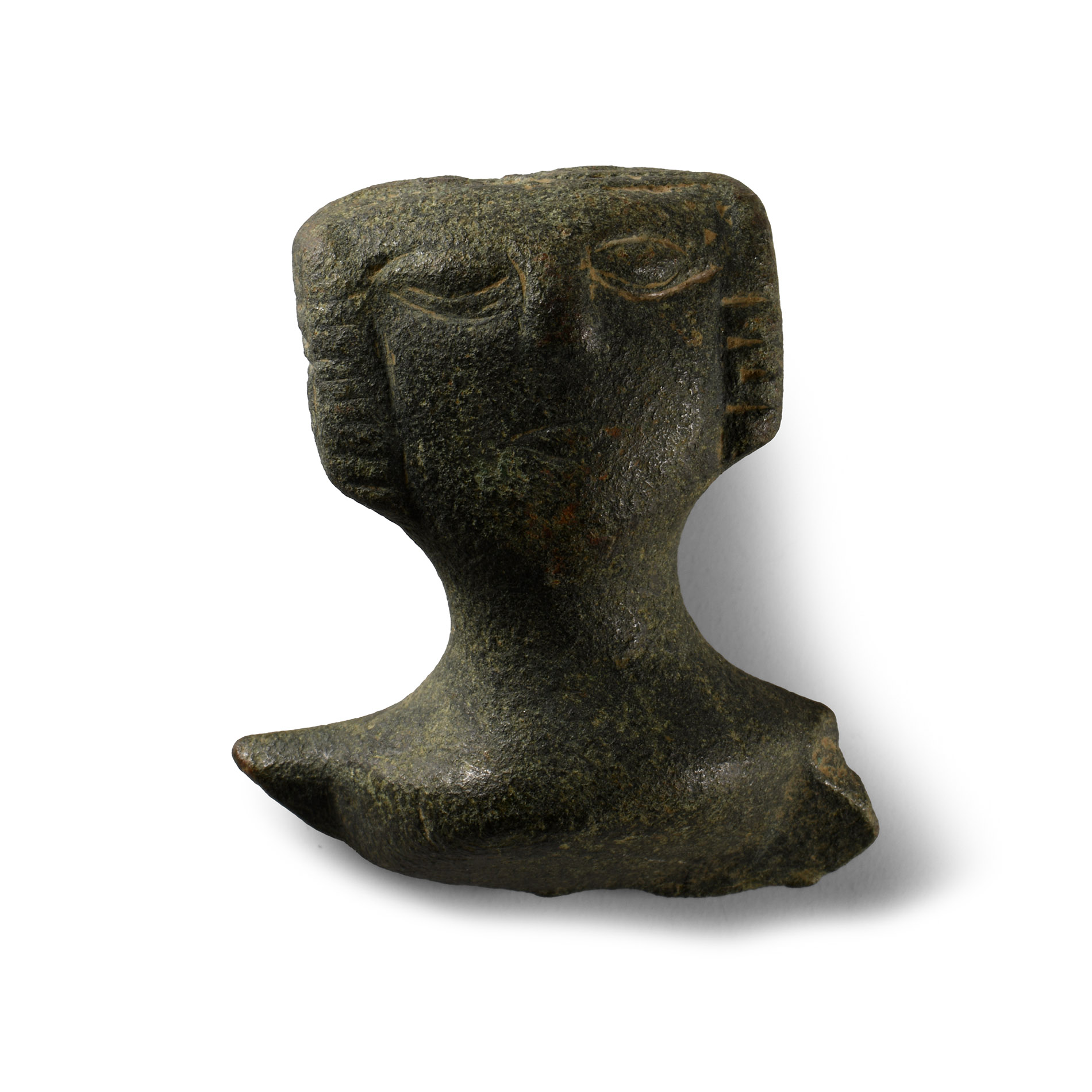 Medieval Bronze Shrine Head