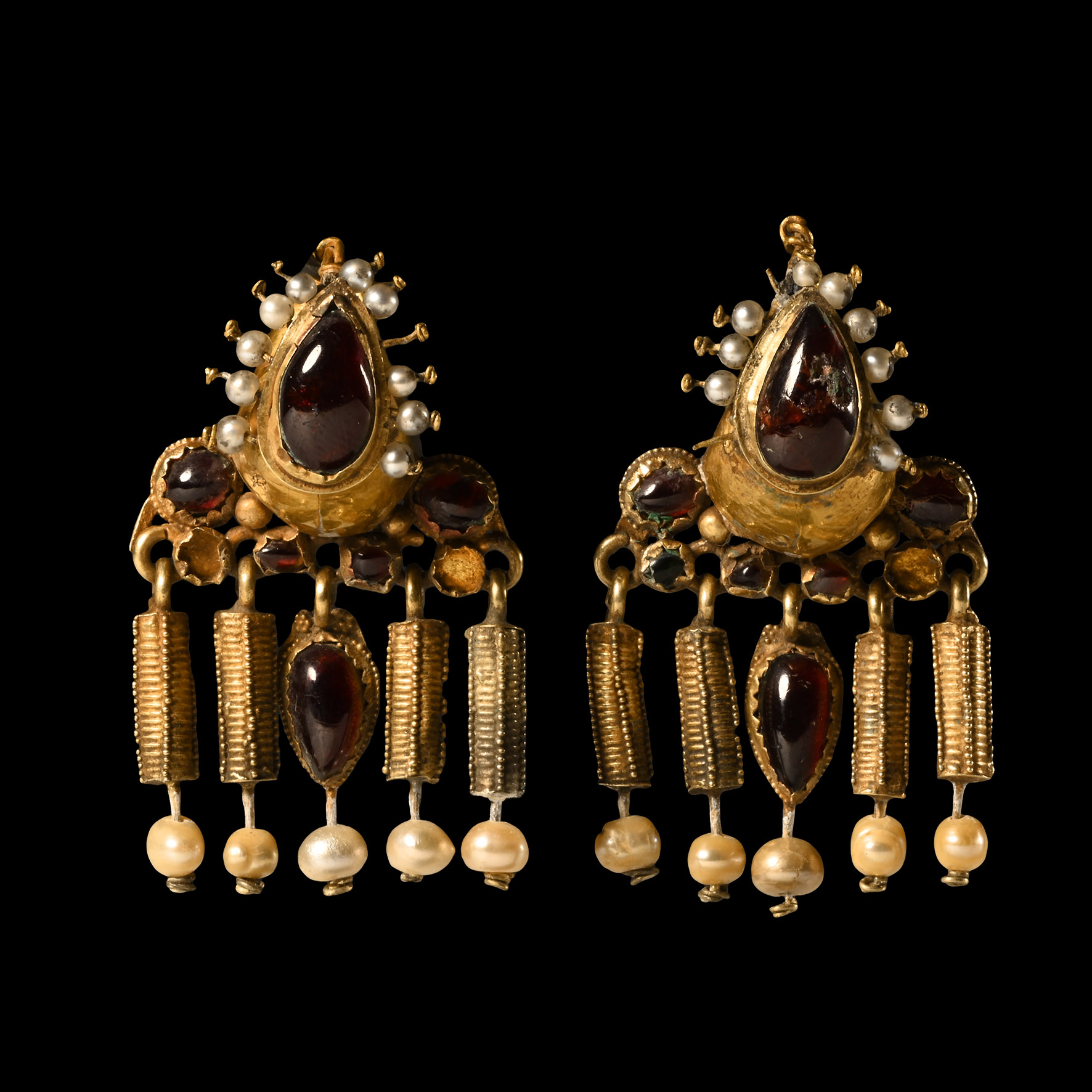 Hellenistic Gold Earring Pair