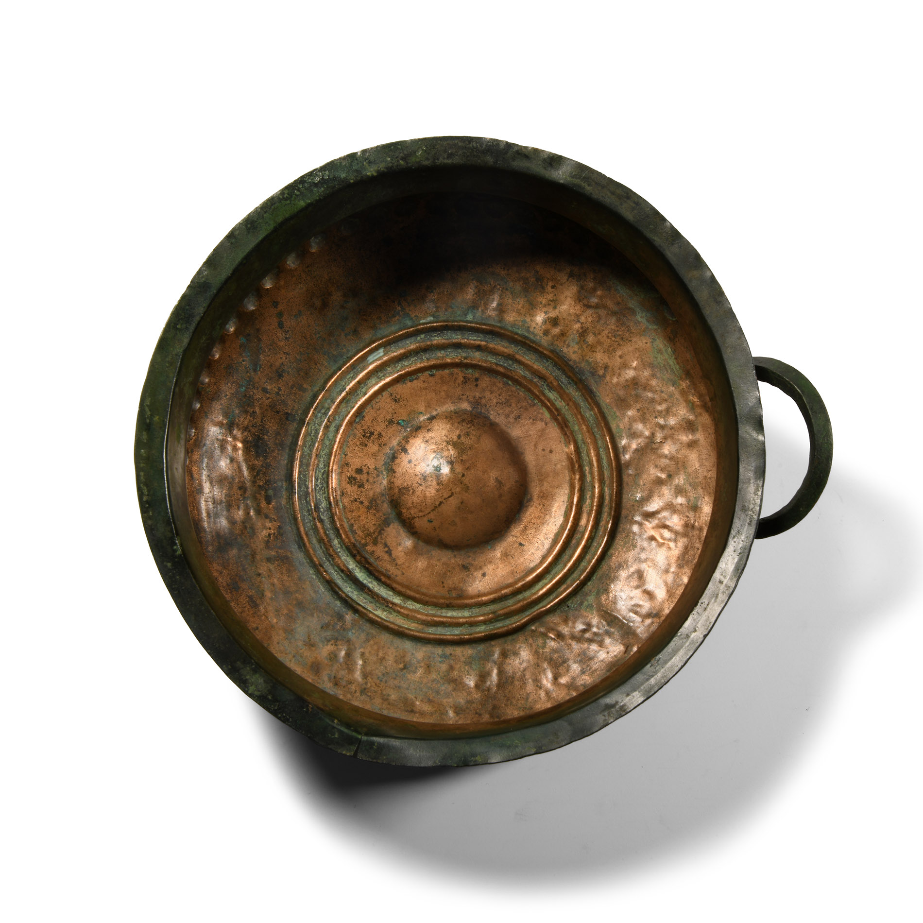Bronze Age Decorated Bowl with Handle