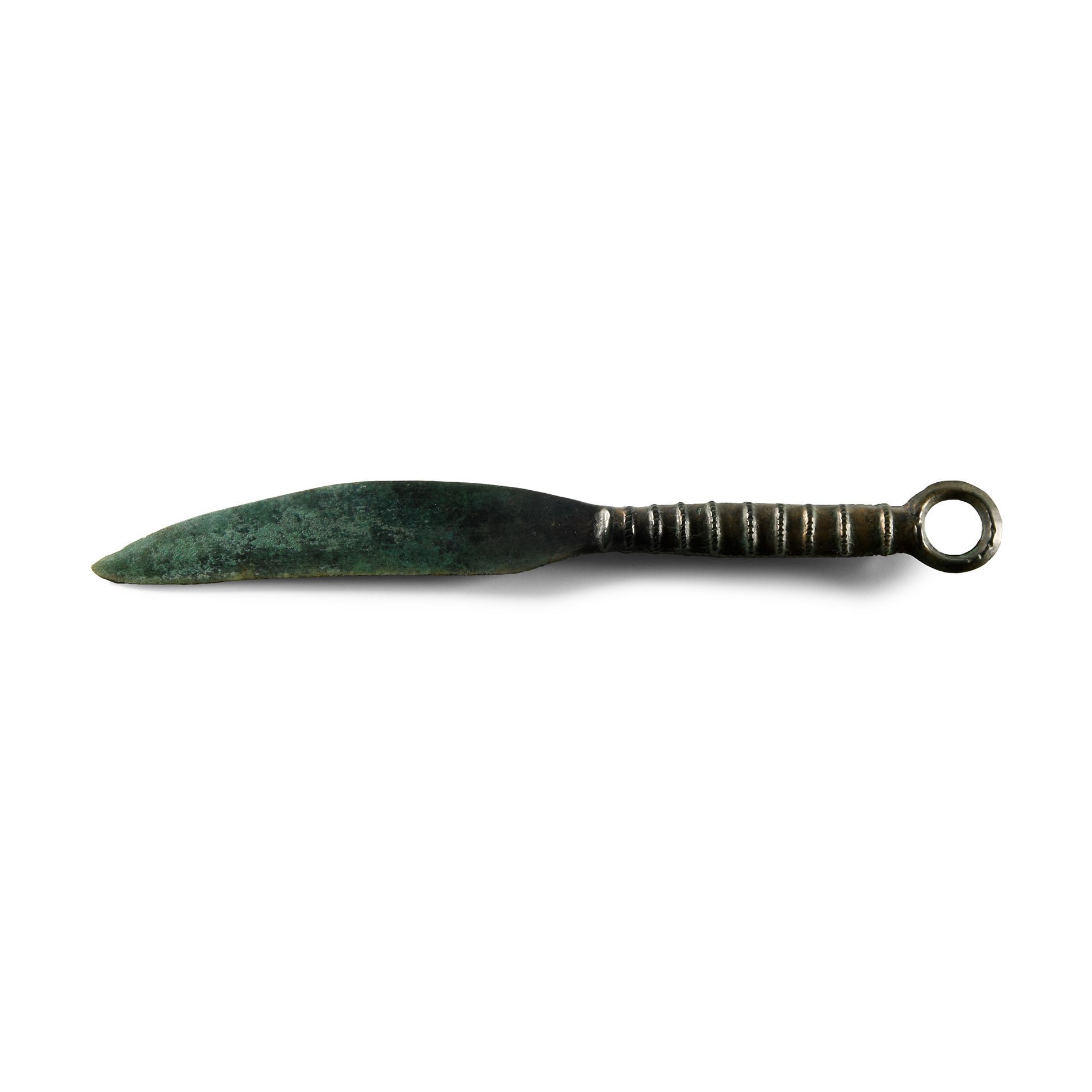 Bronze Age Knife with Ribbed Handle