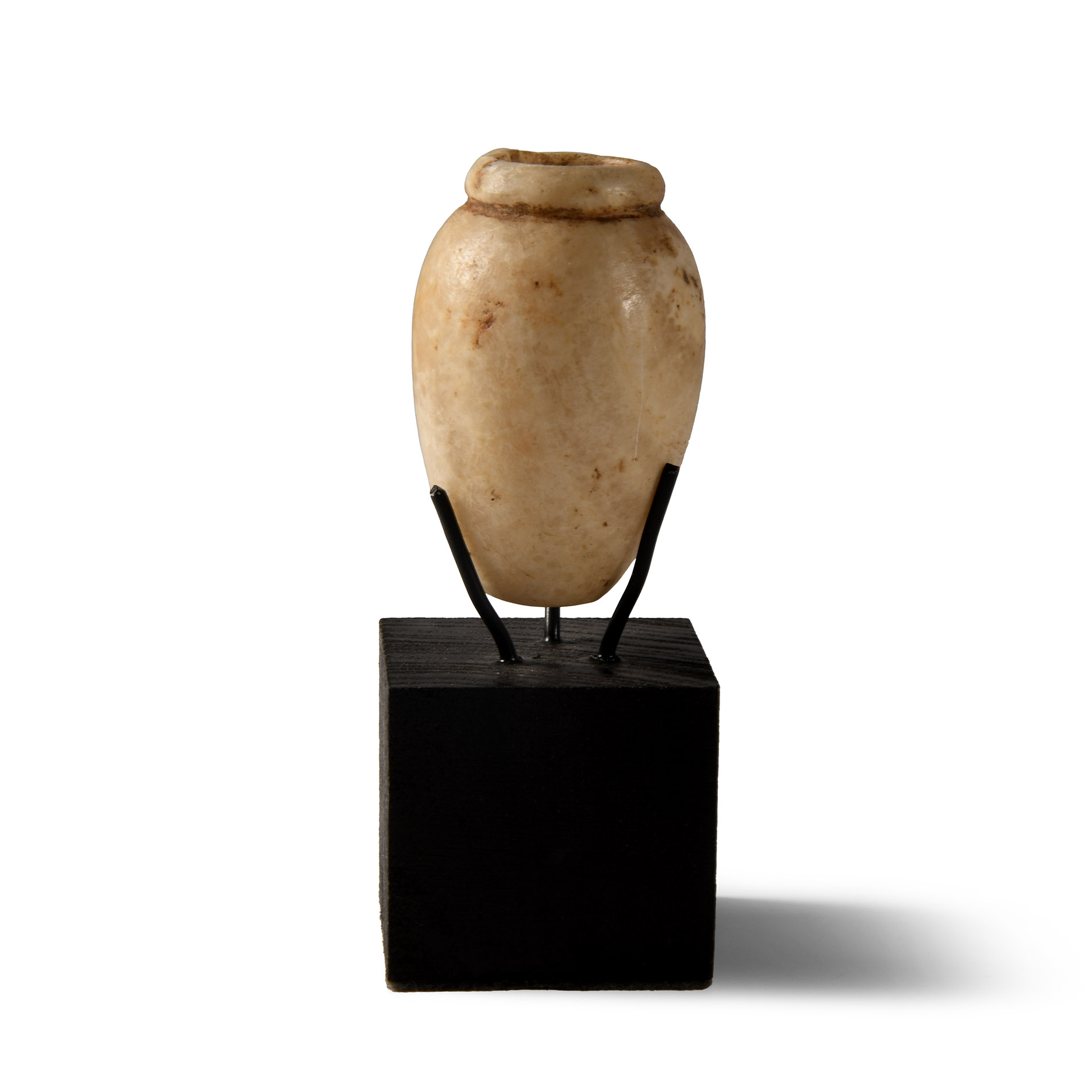Egyptian Alabaster Kohl Pot