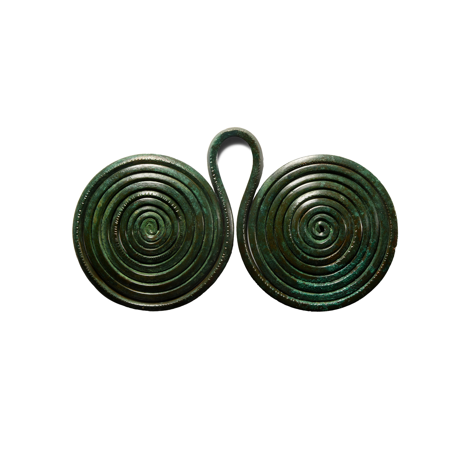 Large Bronze Age Spectacle Pendant
