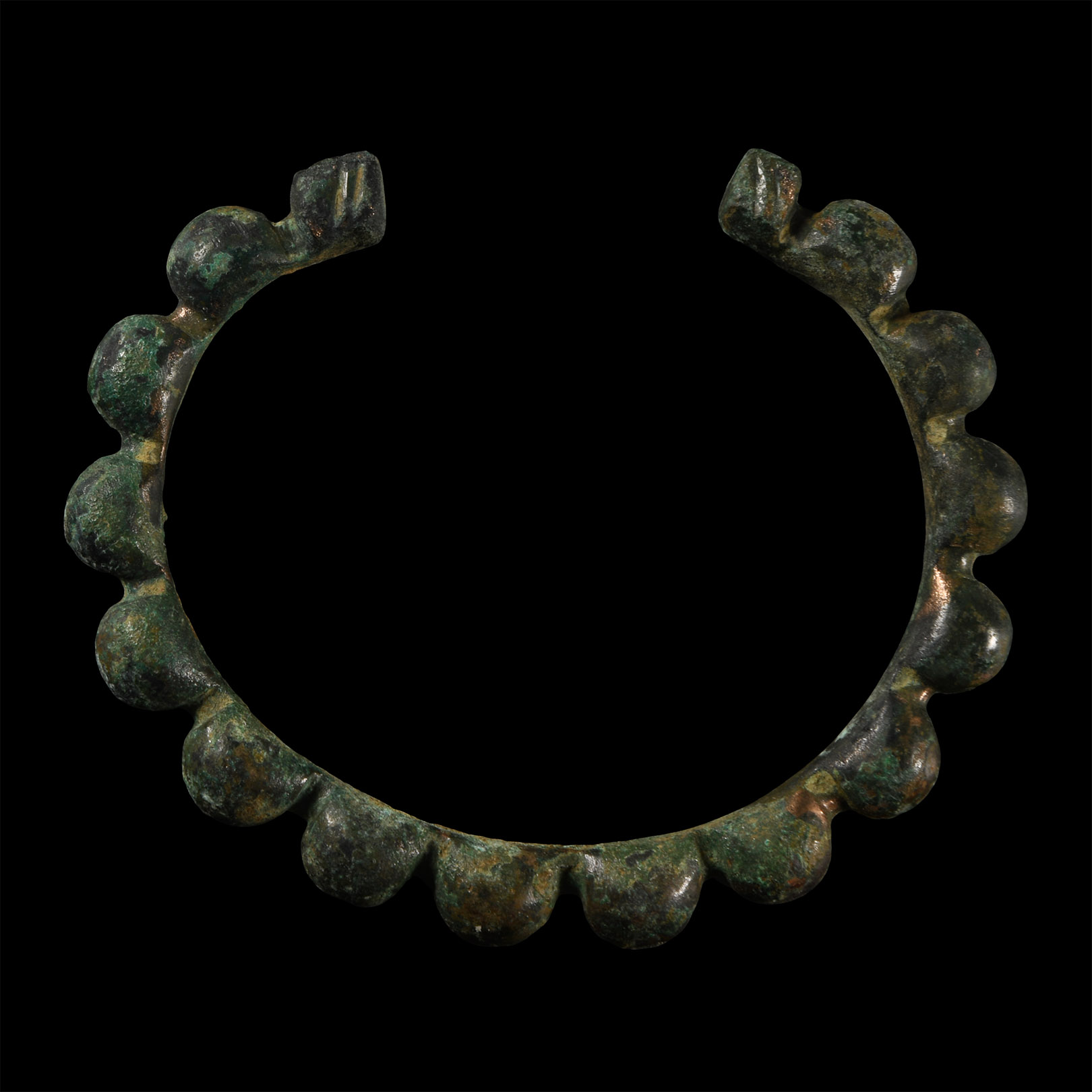 Western Asiatic Bronze Lobed Bracelet