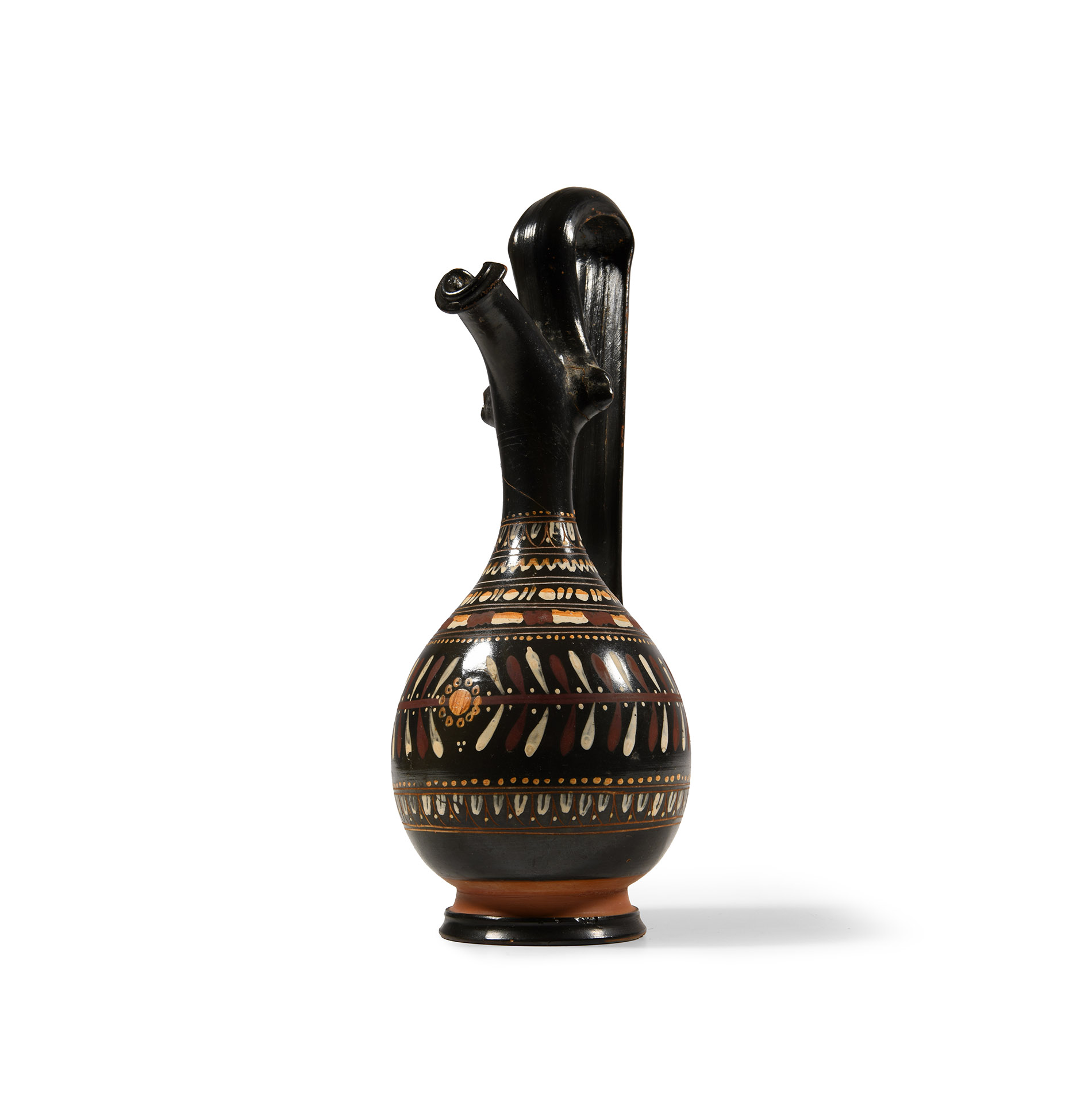 South Italian Gnathian Ware Pottery Oinochoe