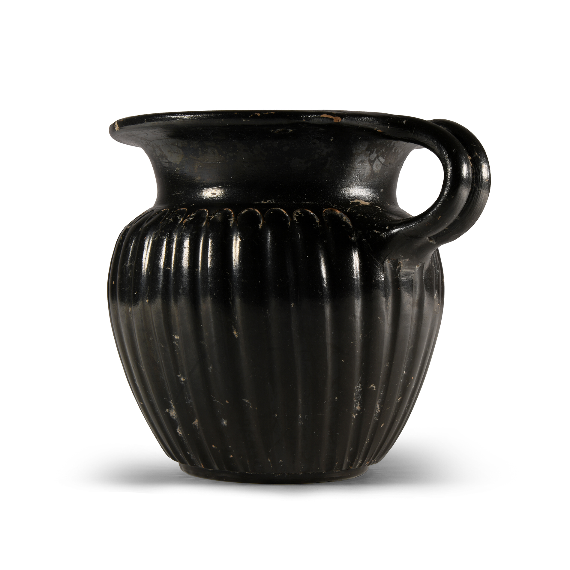 Greek High-Glazed Fluted Cup