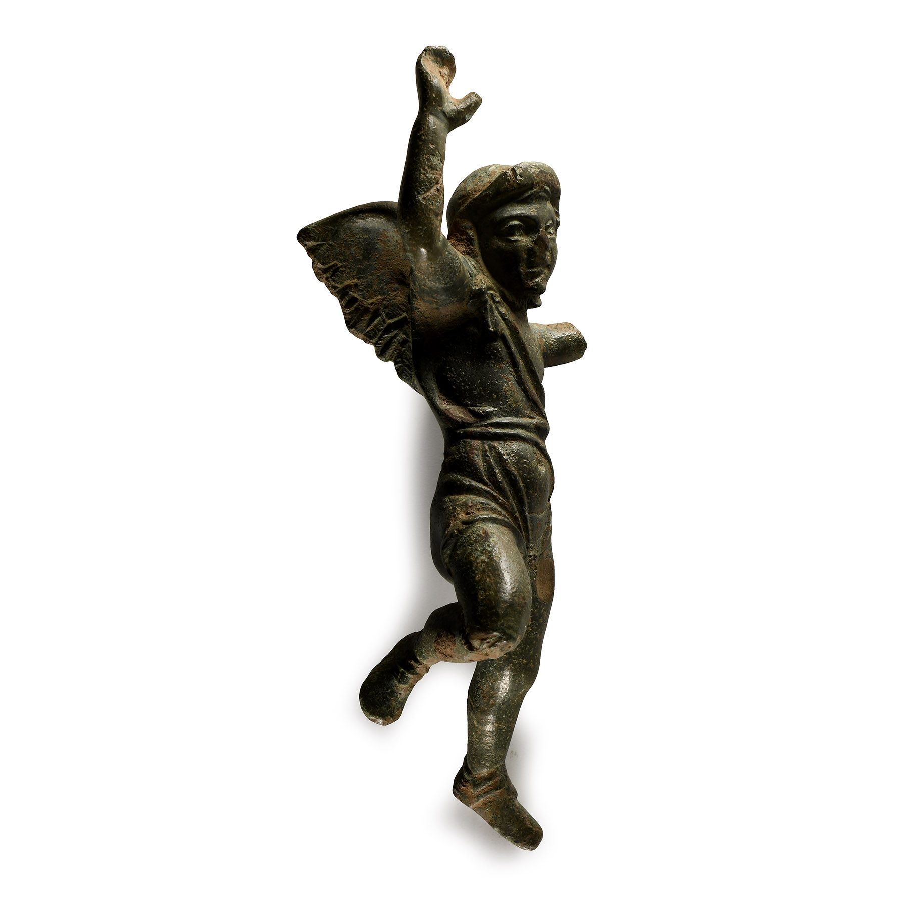 Large Gallo-Roman Bronze Statuette of Cupid