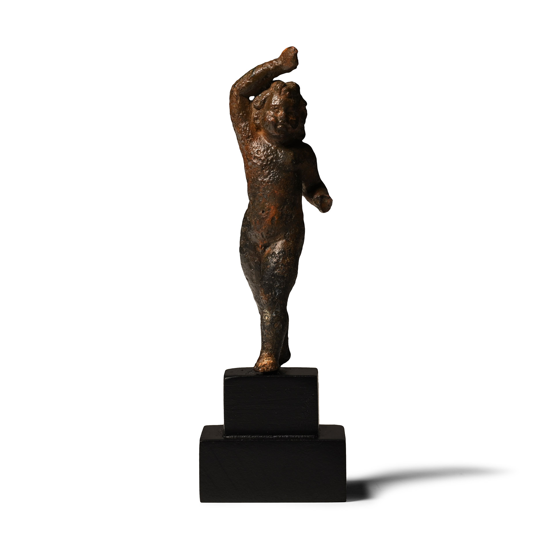 Roman Bronze Statuette of a Putto